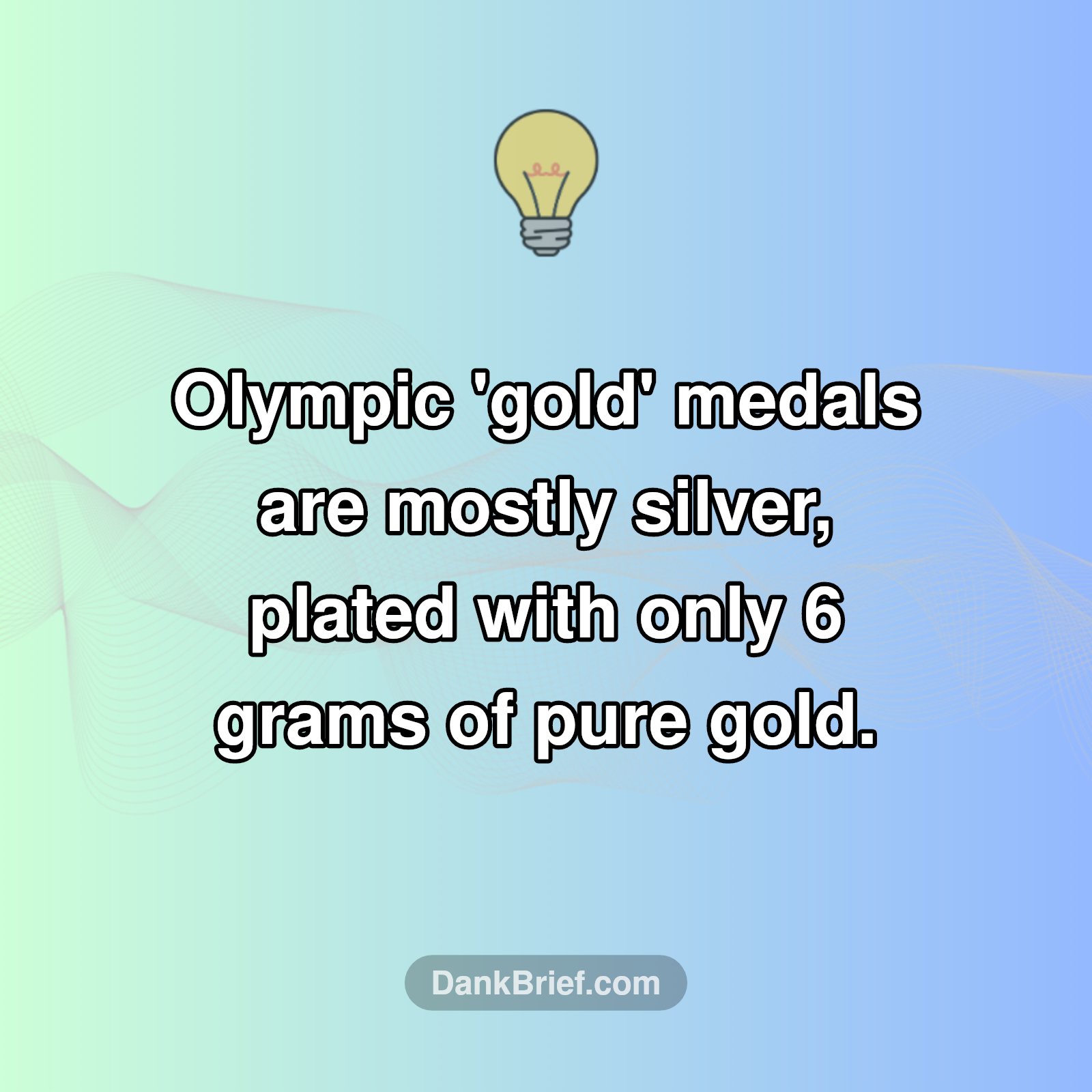 Olympic Gold Isn't Pure Gold?!