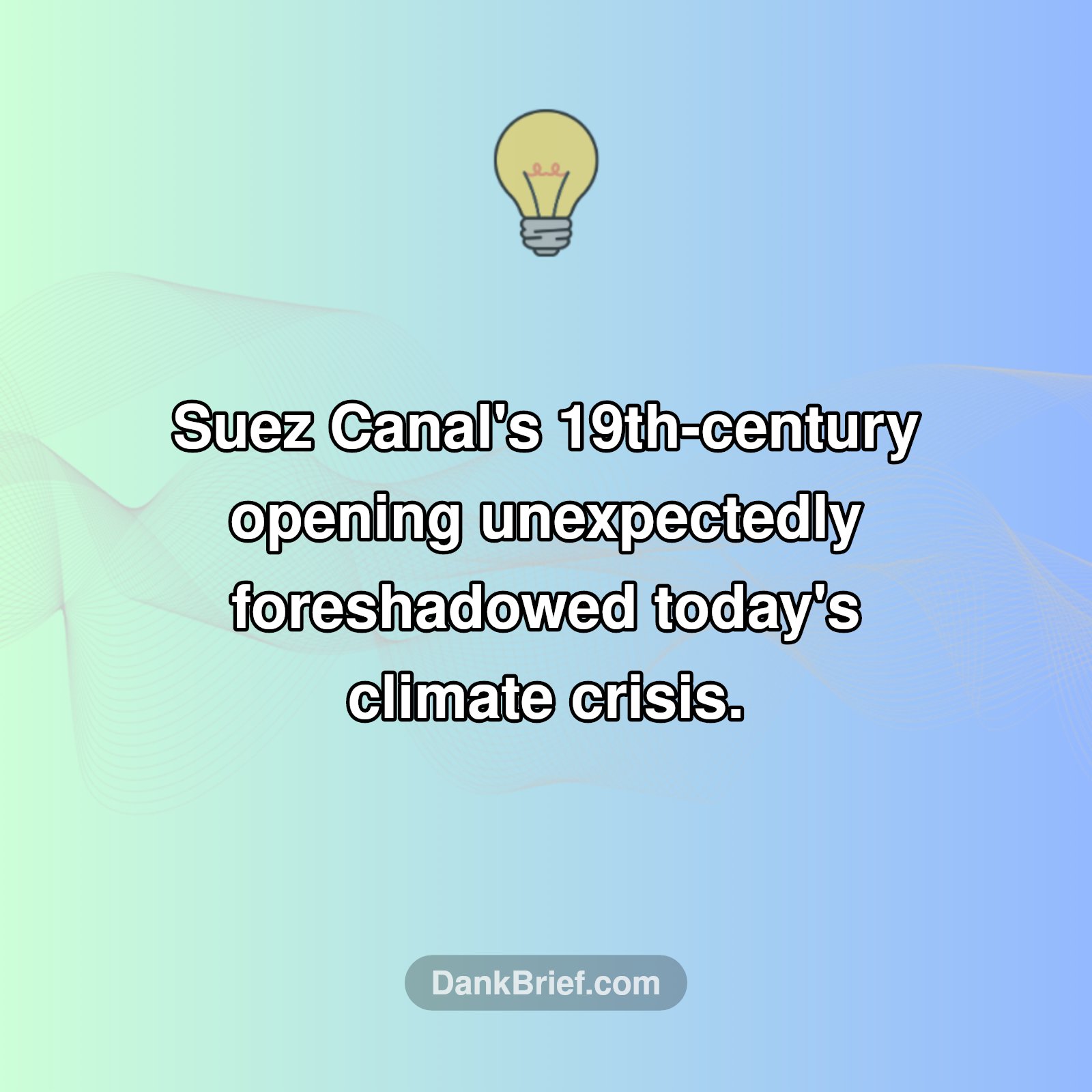 Suez Canal's Unforeseen Legacy