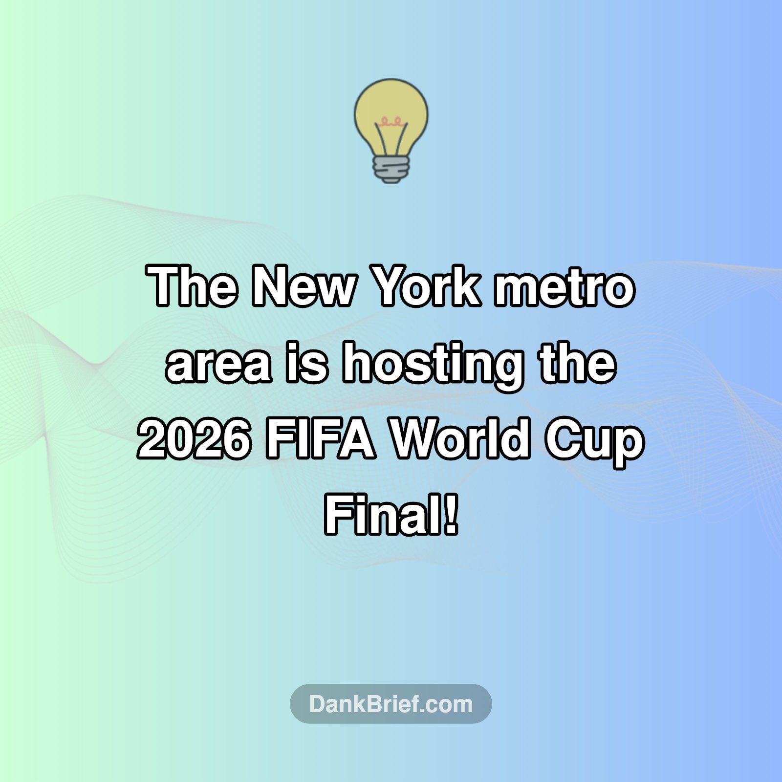 World Cup Final in NYC!