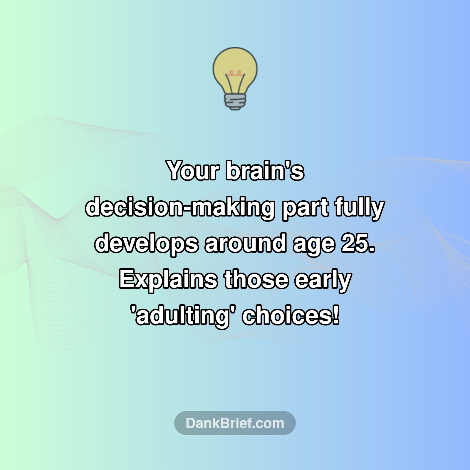 Your Brain Wasn't Done Adulting Yet!