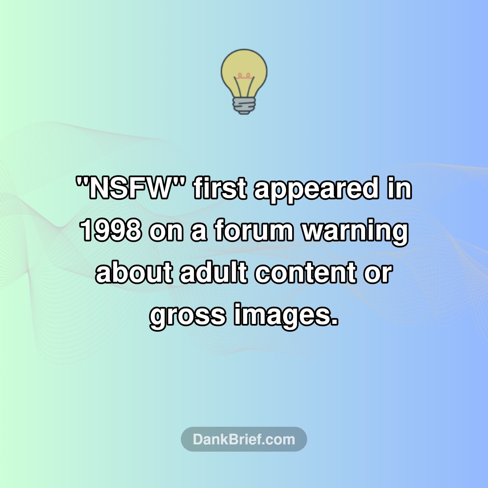 The REAL Origin of "NSFW"!