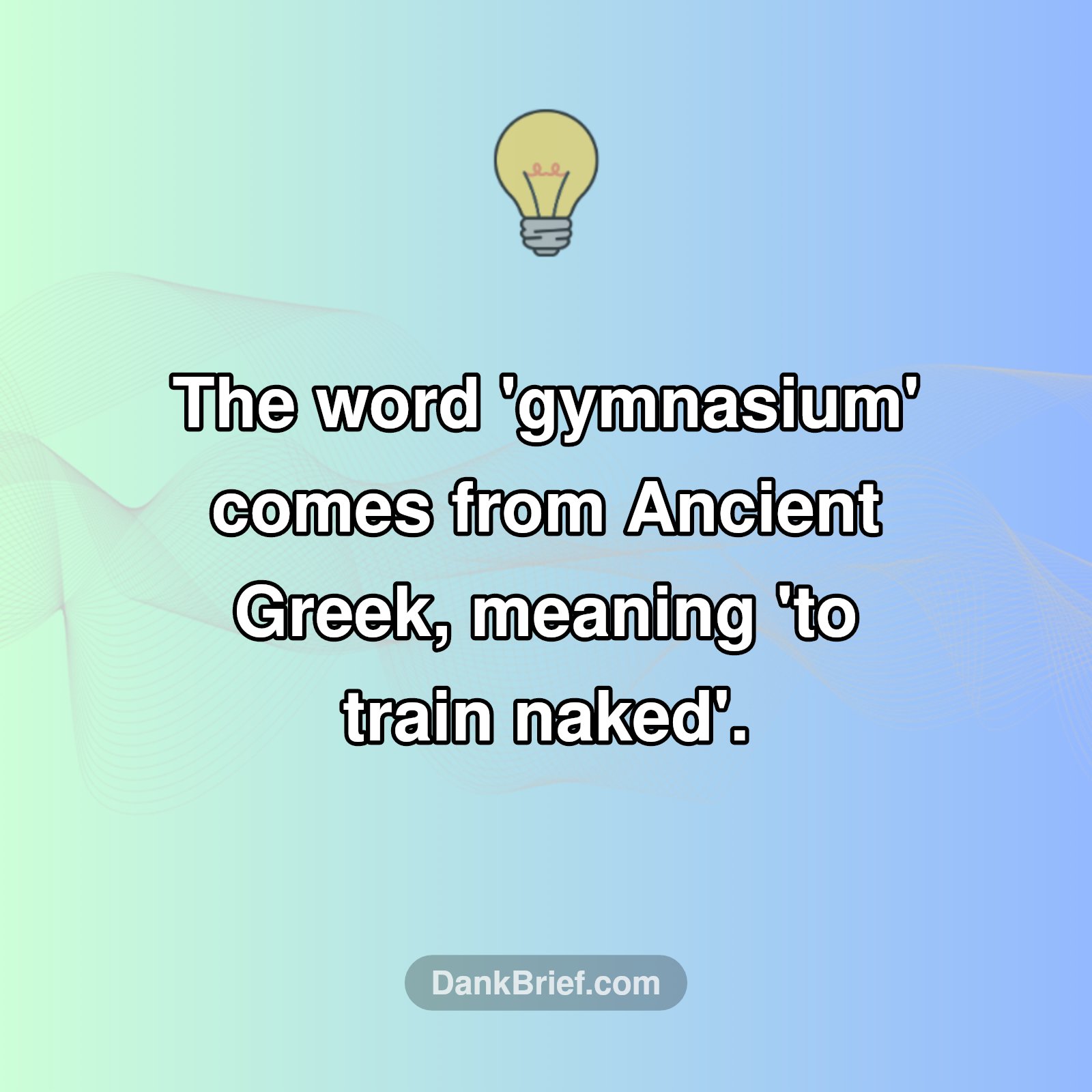 The Wild Origin of 'Gym'!