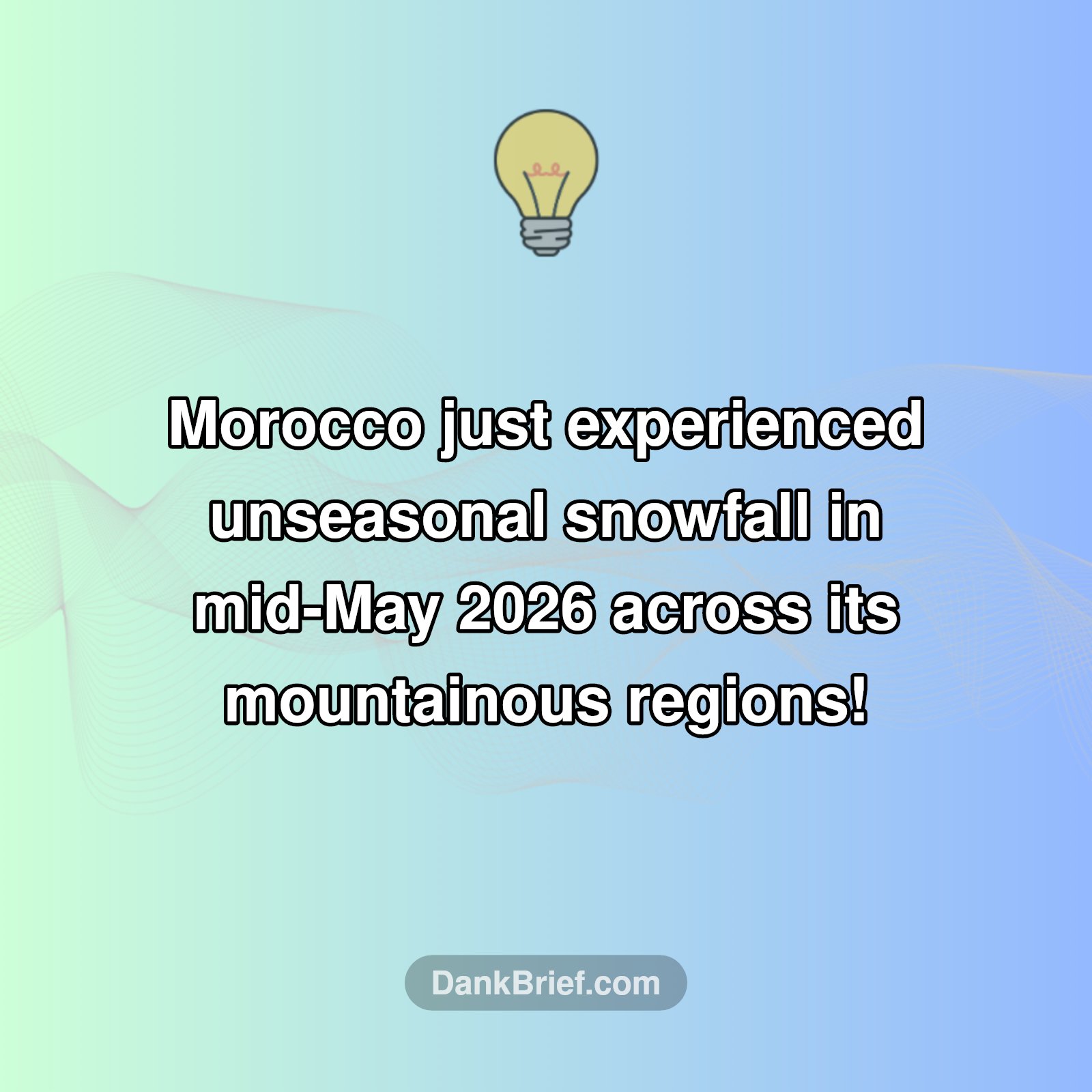 Snow in May? Morocco's Latest Wild Weather!