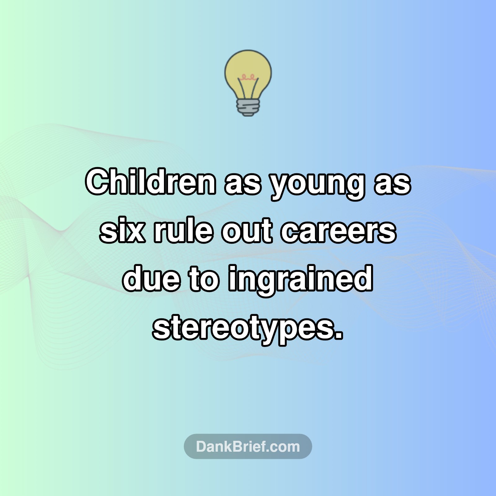Stereotypes Start Shockingly Early