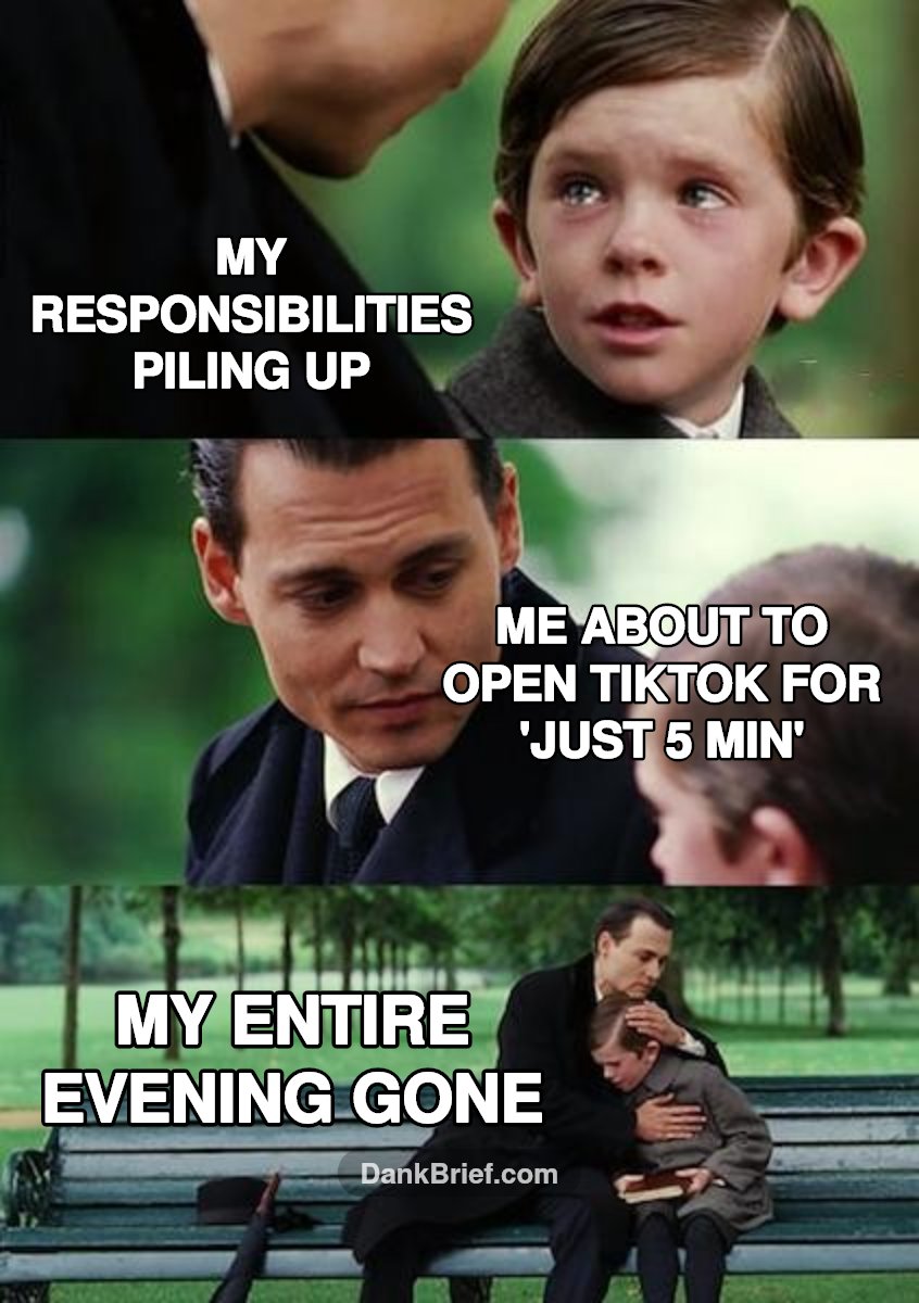 Me vs. my responsibilities, every single day