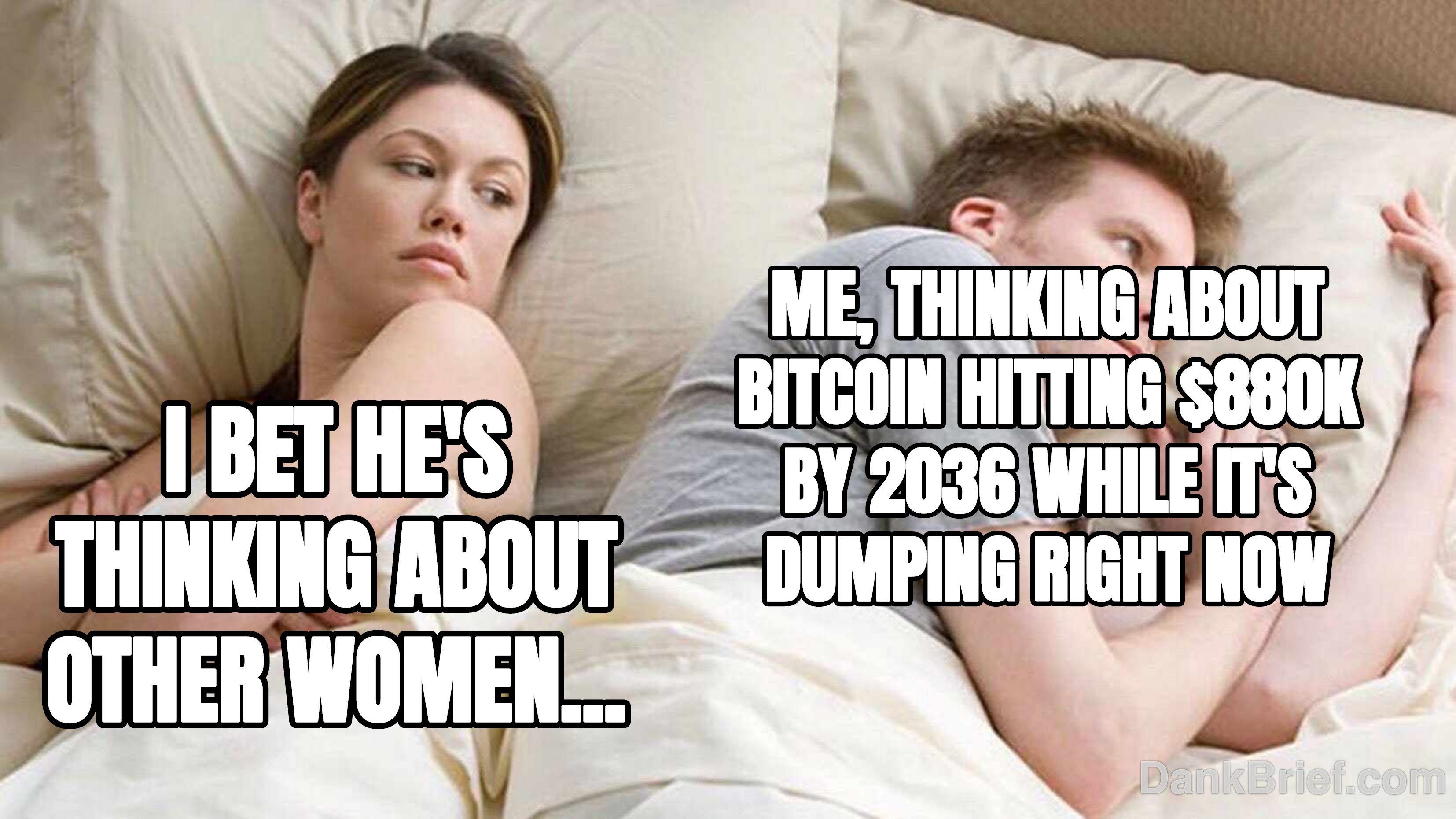 Me trying to stay bullish during this dip, knowing BTC's long game