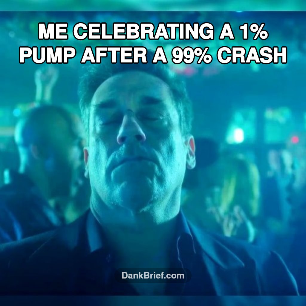 POV: My portfolio still -99% but I saw a green candle