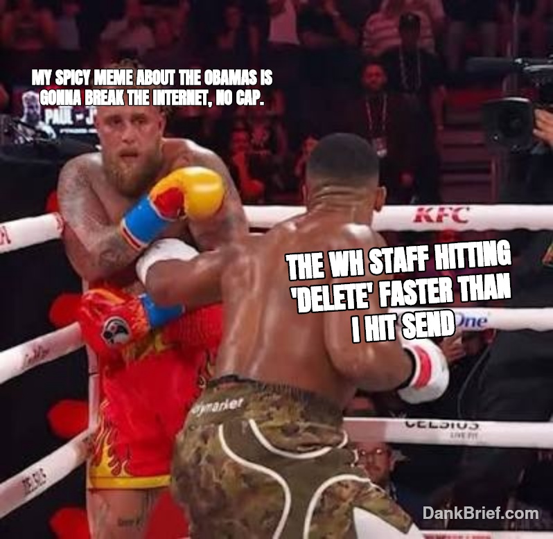 When your meme game is strong, but your staff's damage control is stronger.