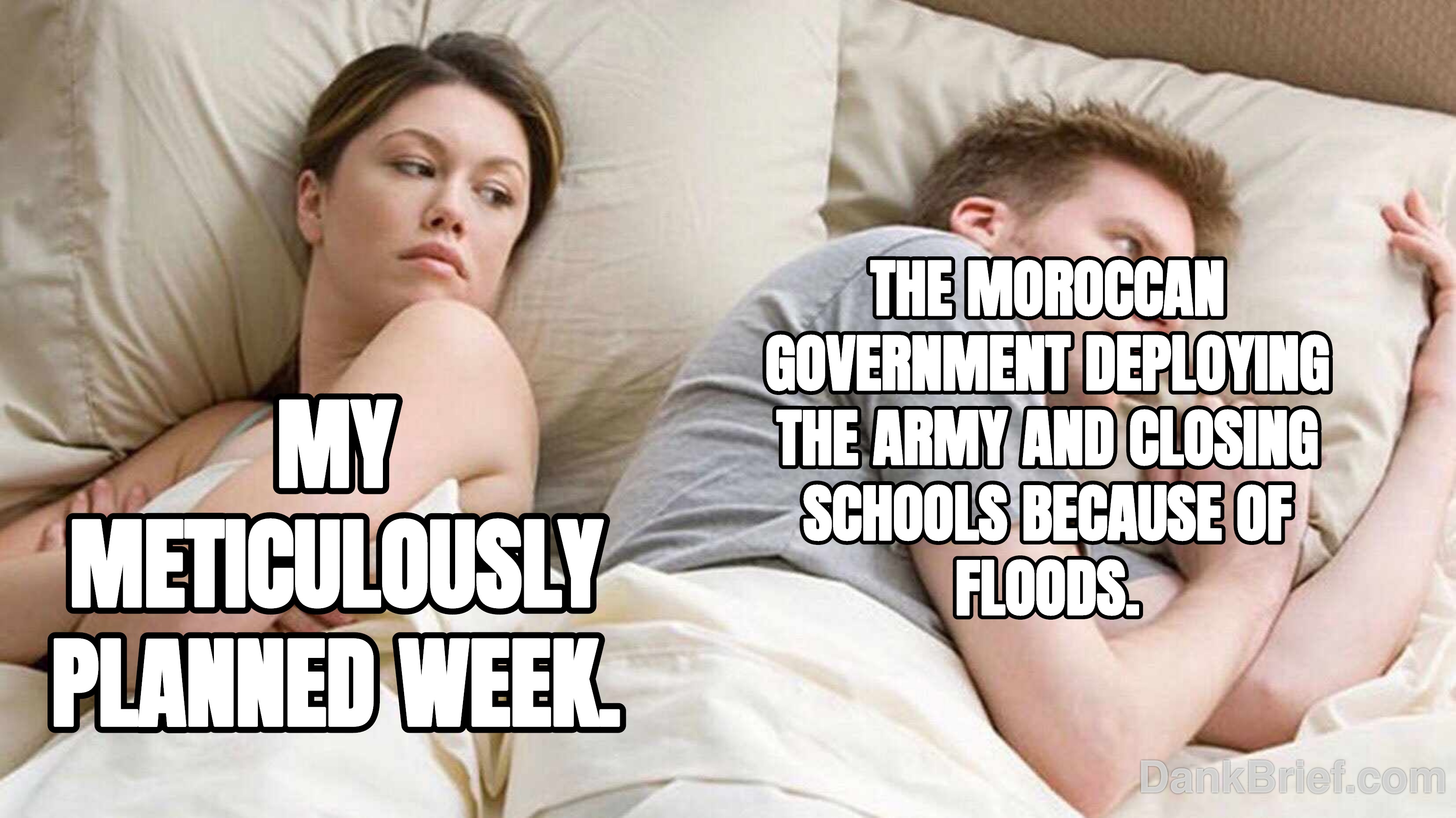 POV: You thought you had plans, but the Moroccan weather had other ideas.
