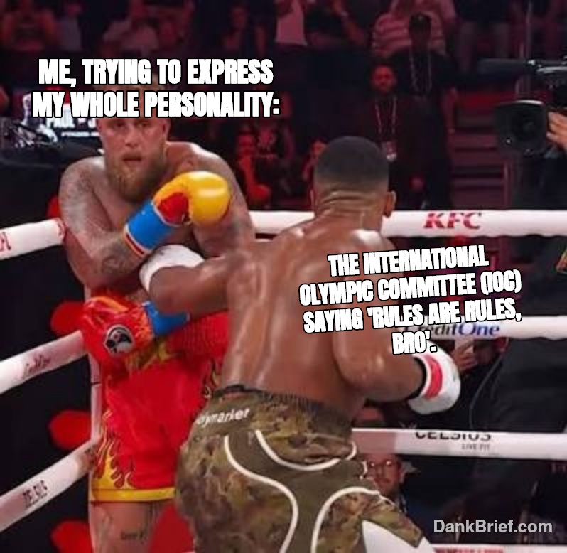 When you try to bring your whole vibe to a corporate event