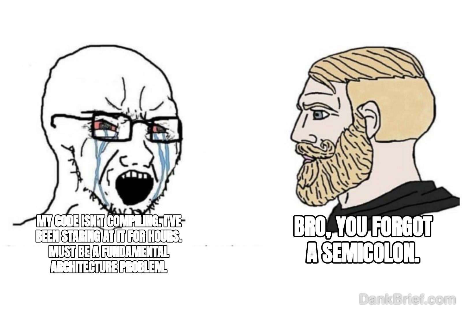 Dev life summarized perfectly.