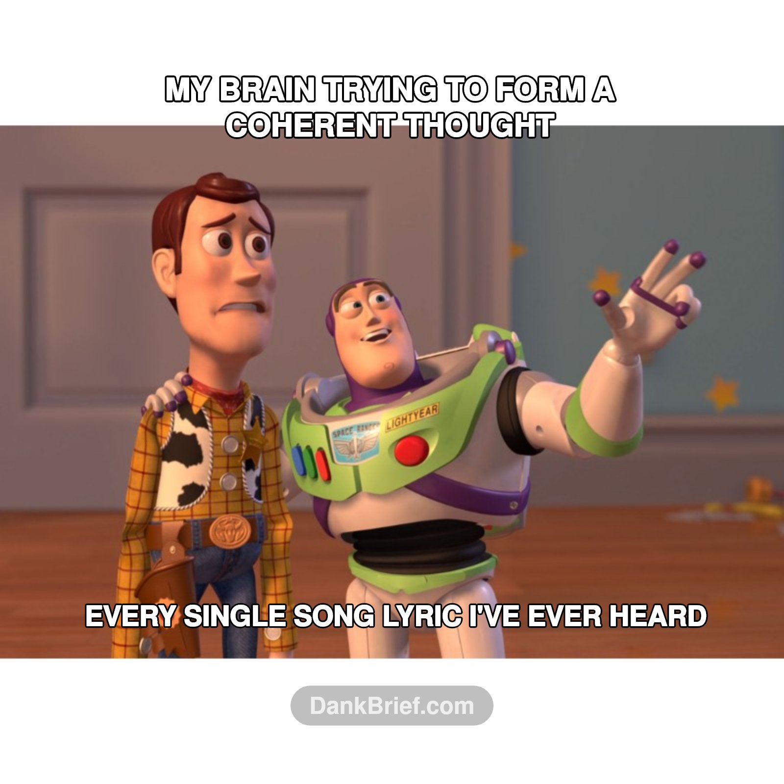 My brain on a Tuesday morning