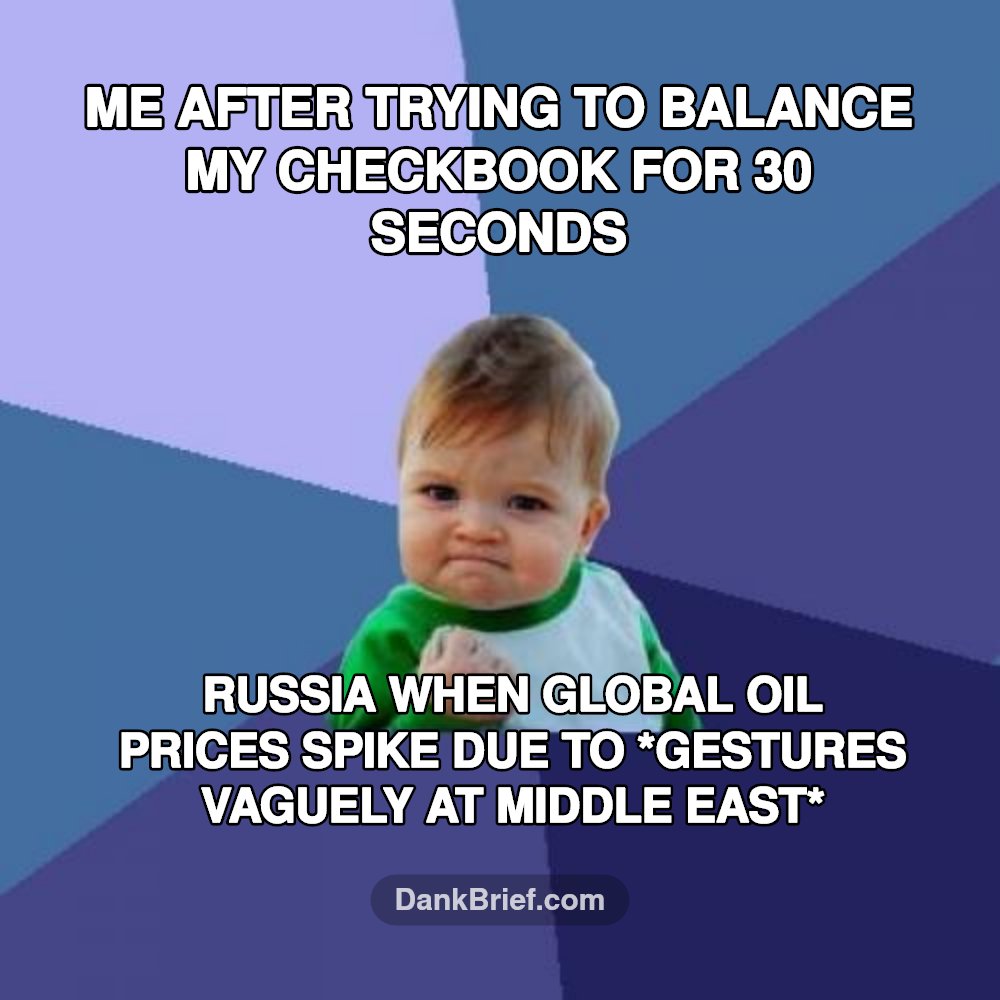 My bank account's geopolitical glow-up