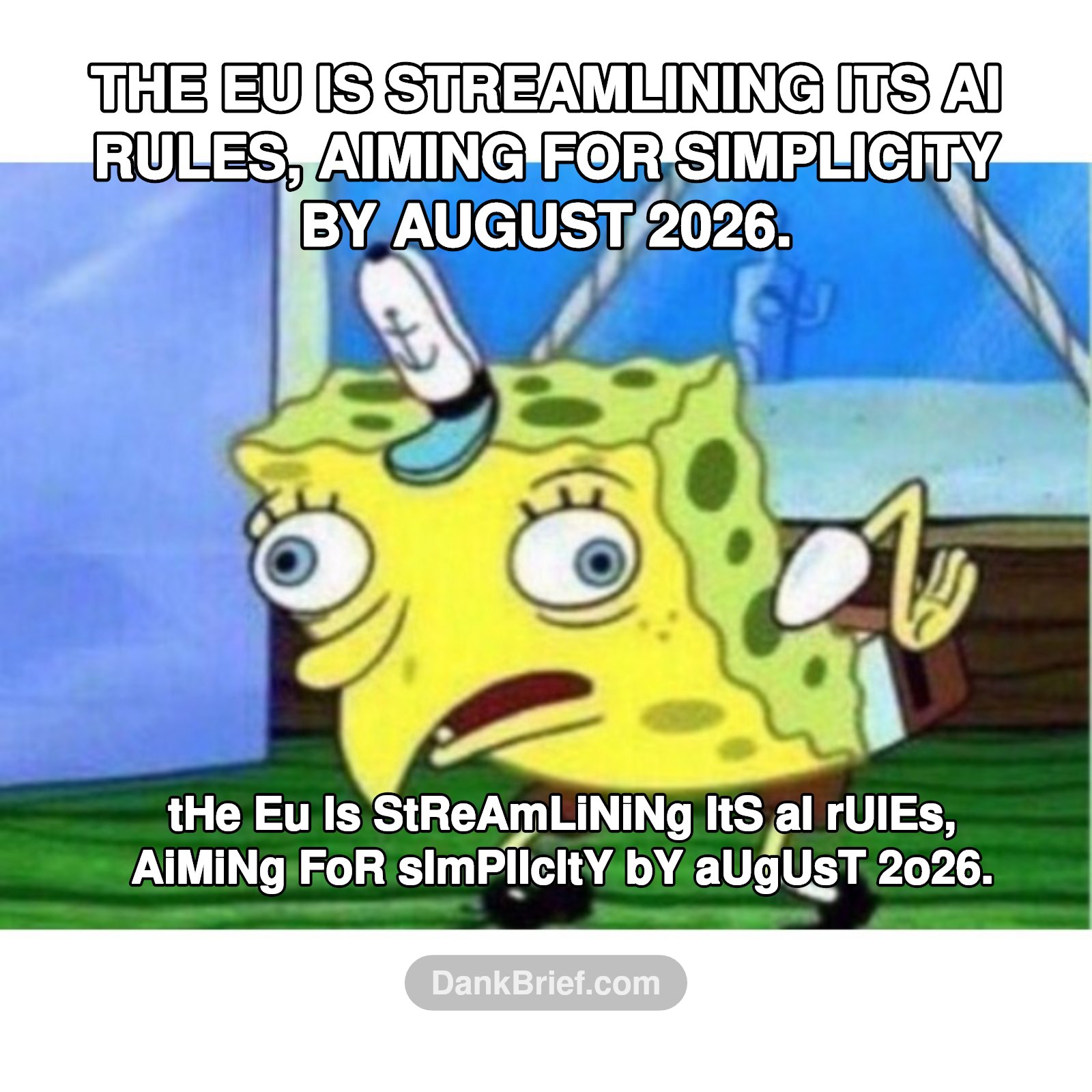 Me trying to understand EU's AI roadmap vs. AI itself