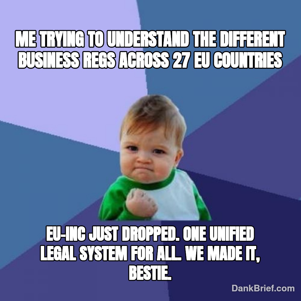 When the EU actually simplifies something for once
