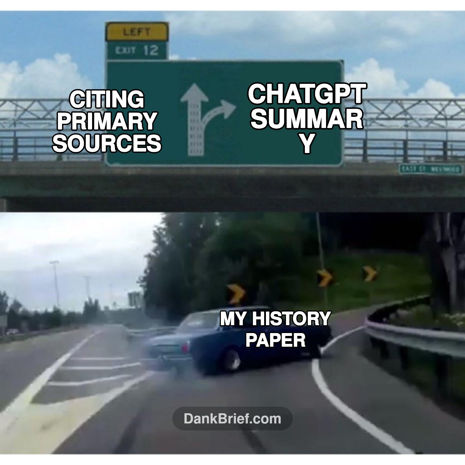 Me when the history essay is due in an hour