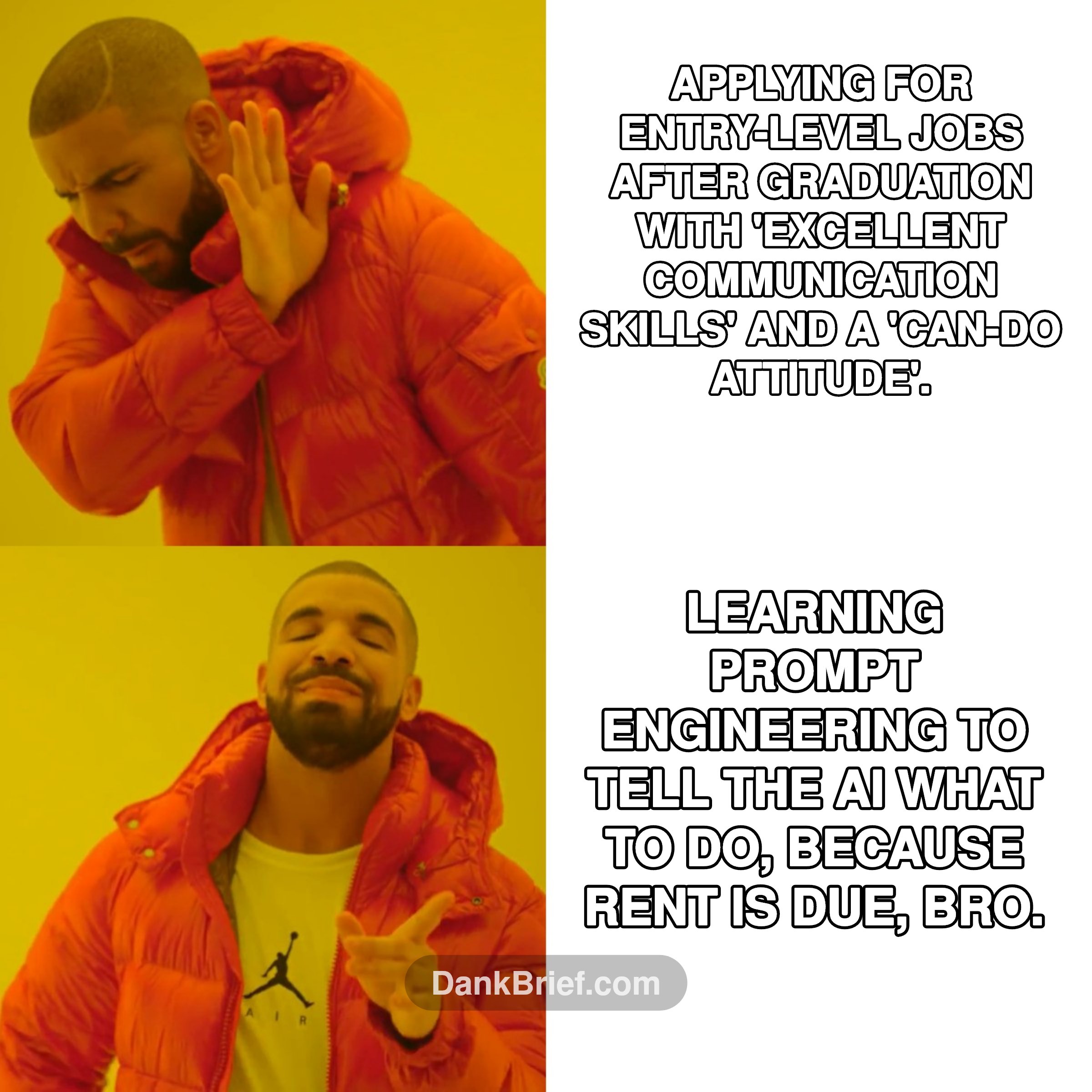 Me trying to adult in the AI era 🤖💸