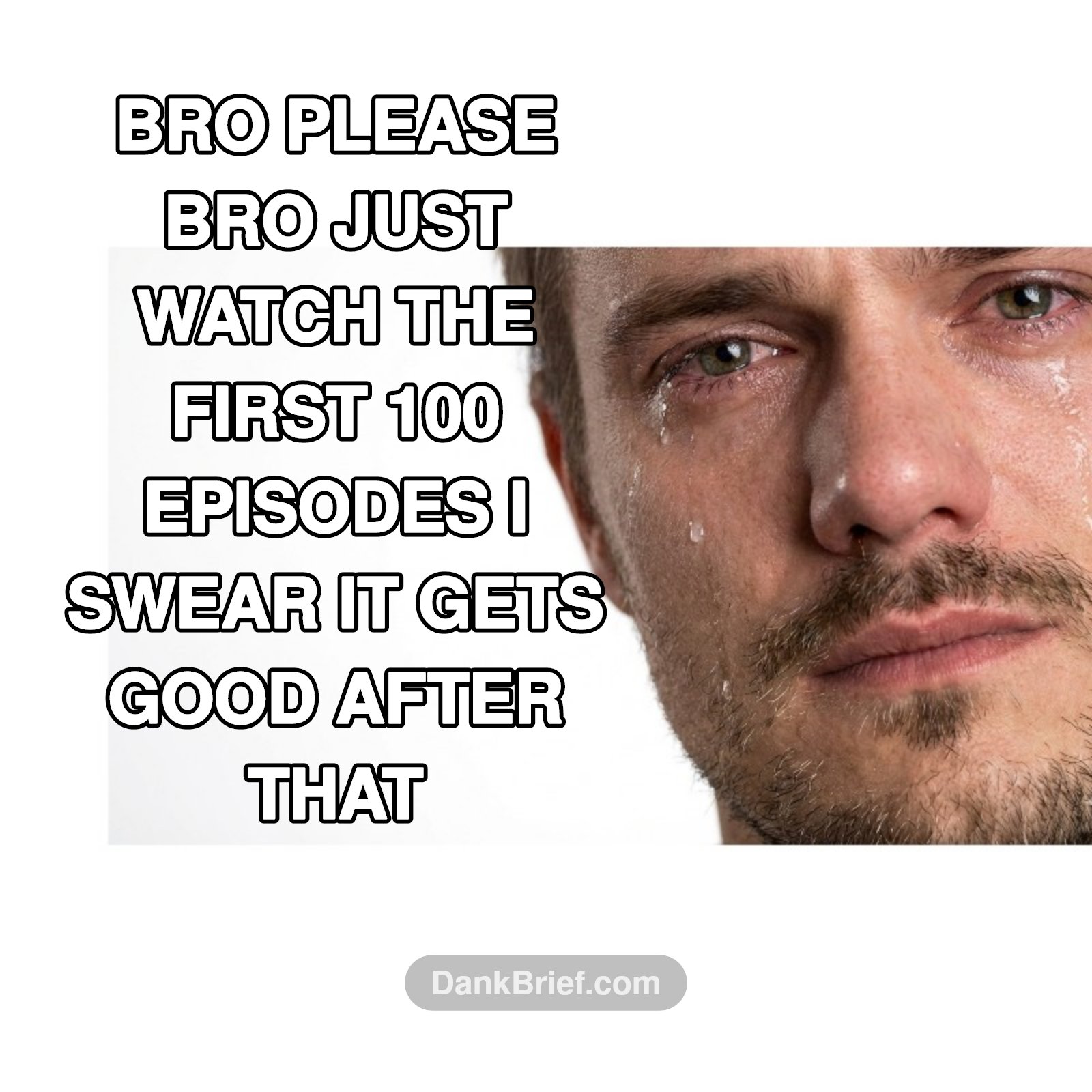 Me trying to convince my friends to watch my favorite 200+ episode anime
