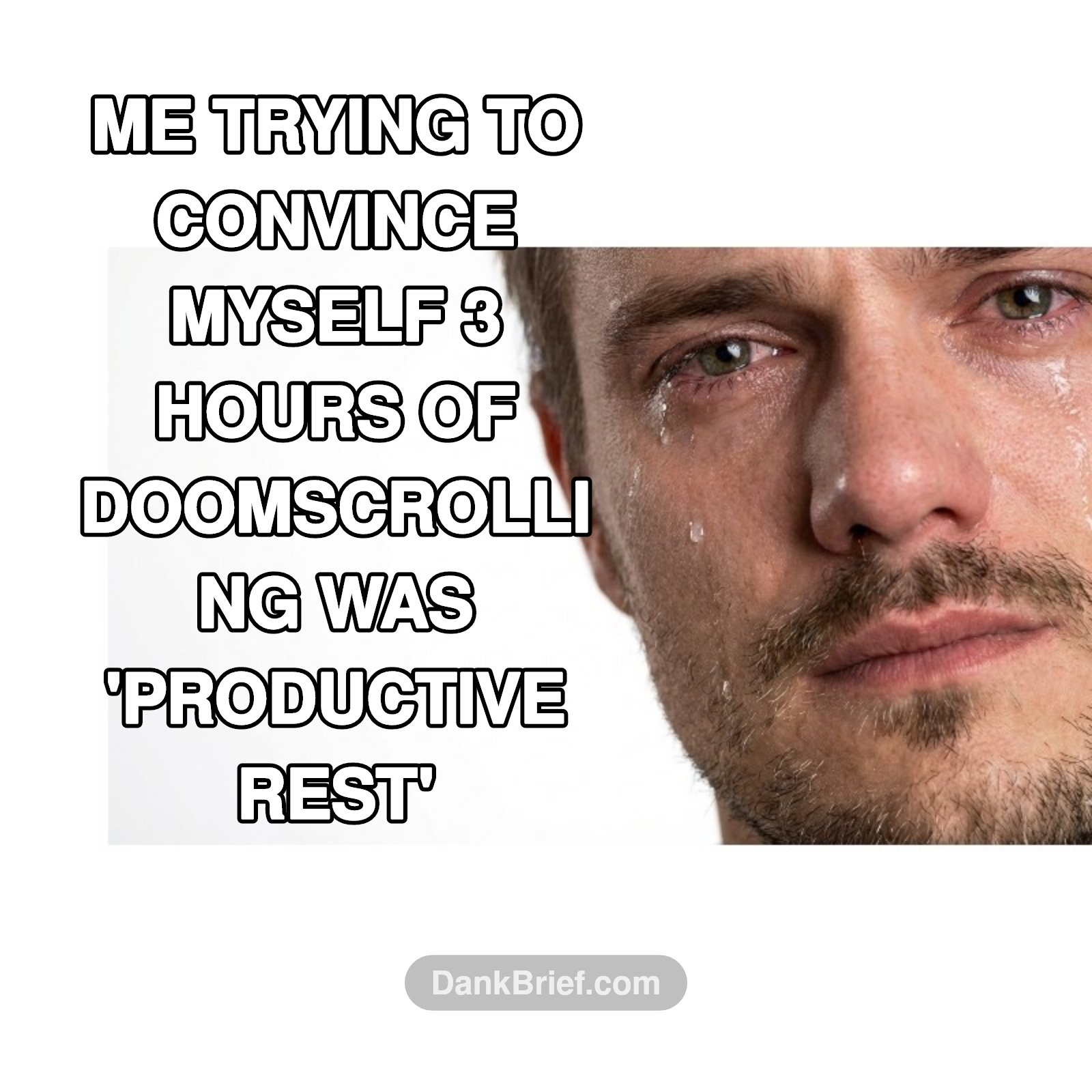 It's called mental health, bro
