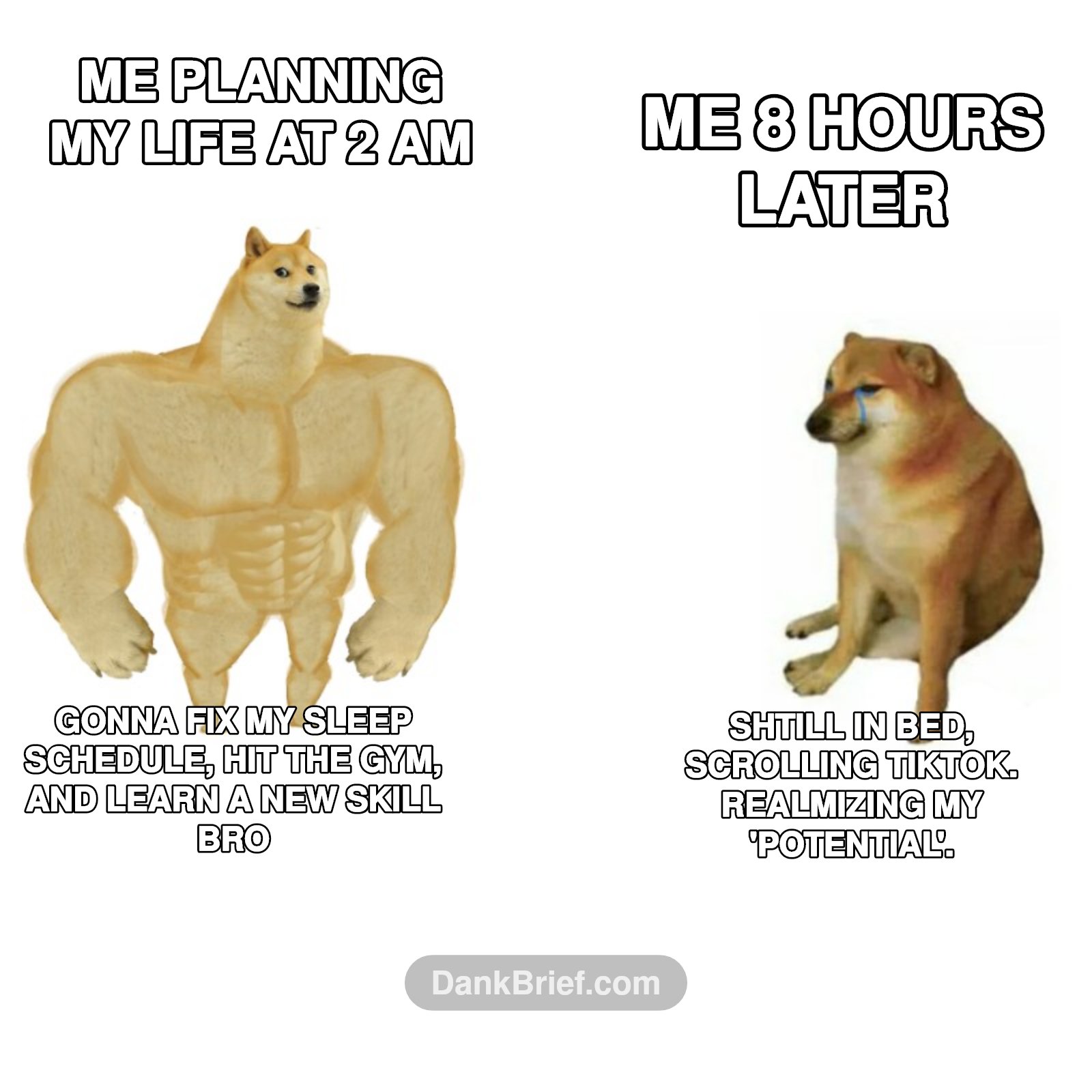 Productivity King vs. Procrastination Goblin