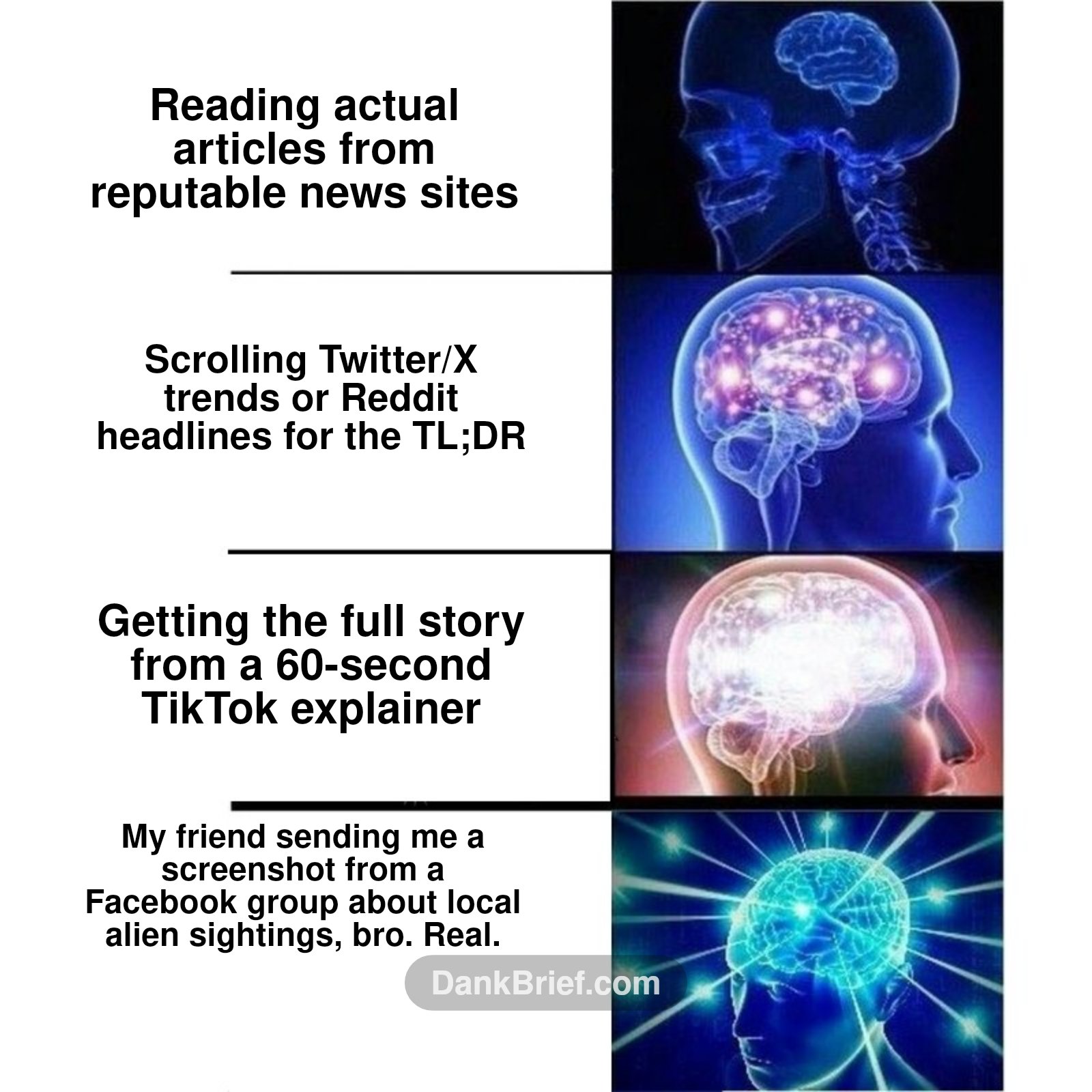 My brain expanding with all the 'news' I consume daily 🤯