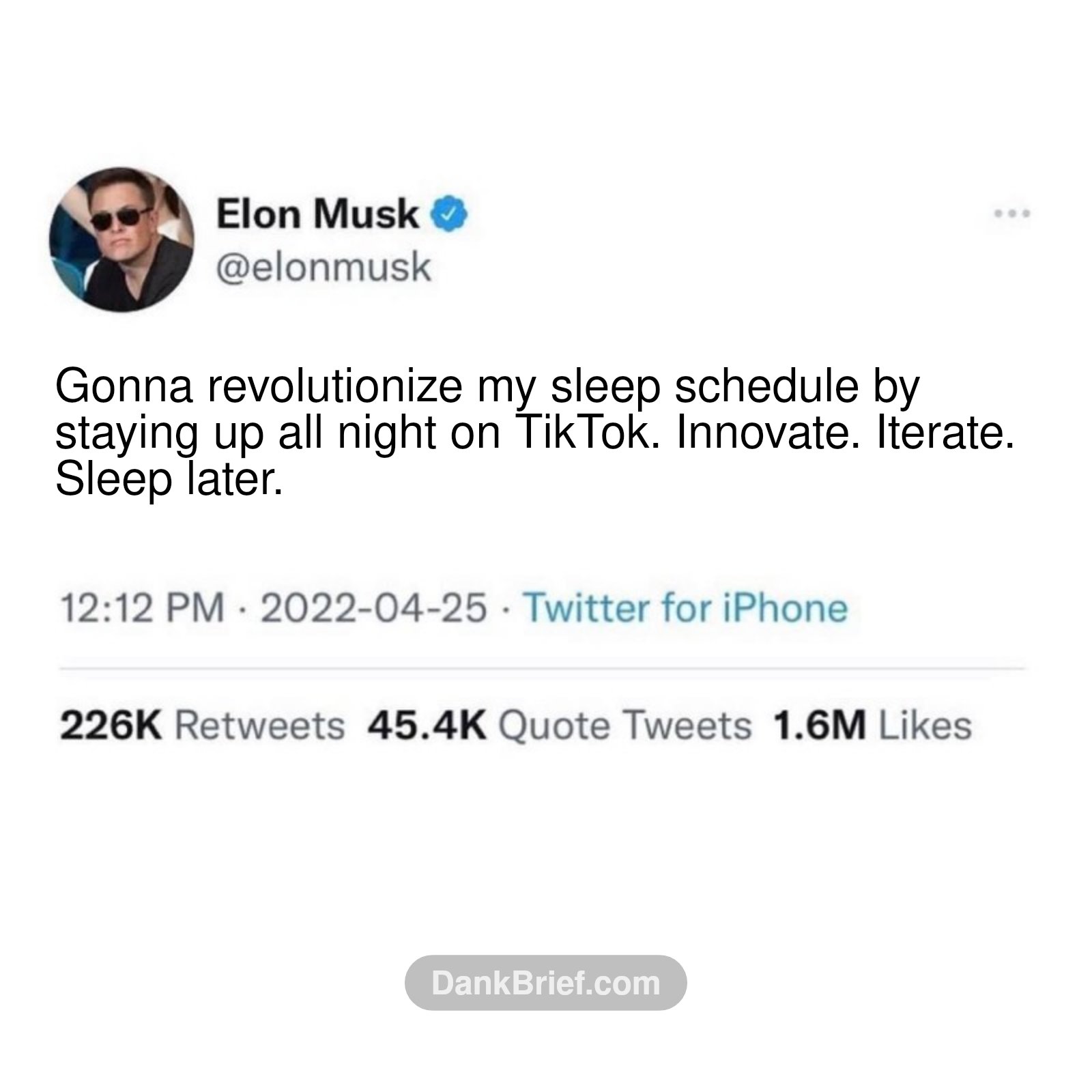 My sleep schedule is on a whole new level of innovation