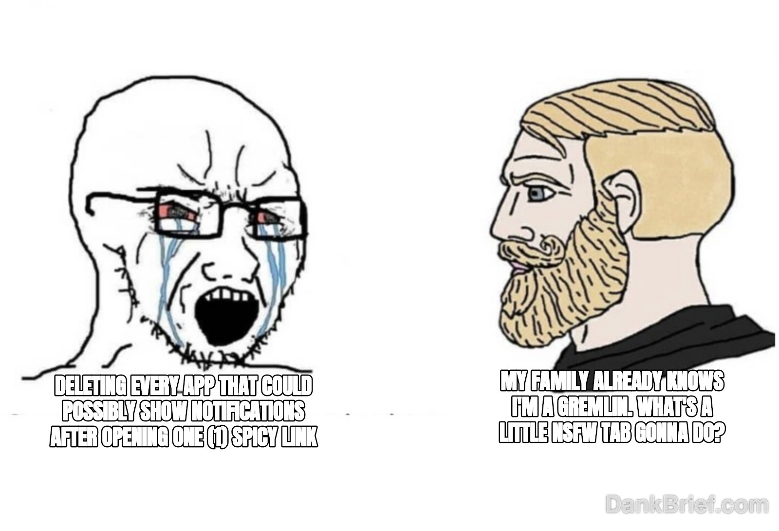 POV: You're trying to hide your sins vs. You've embraced the chaos