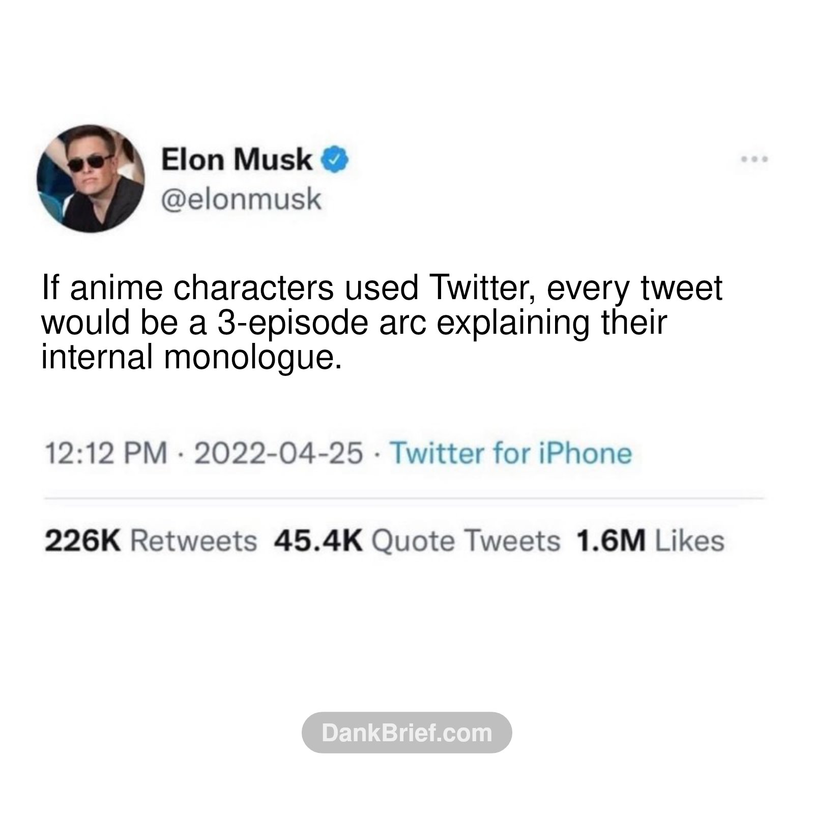 He gets it. Truly a man of culture.