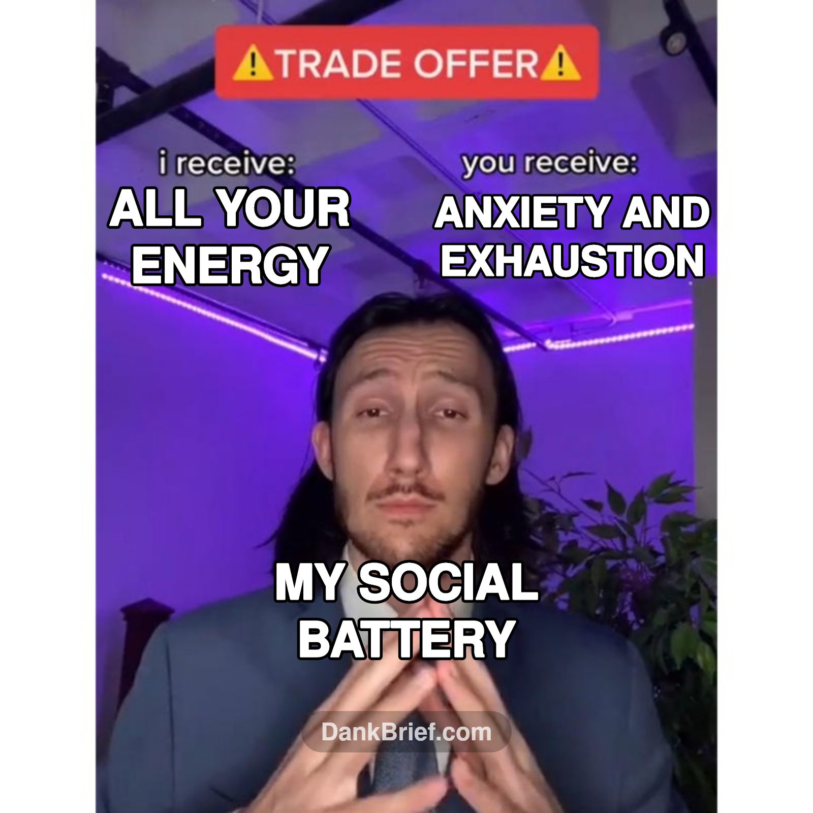 My social battery be like