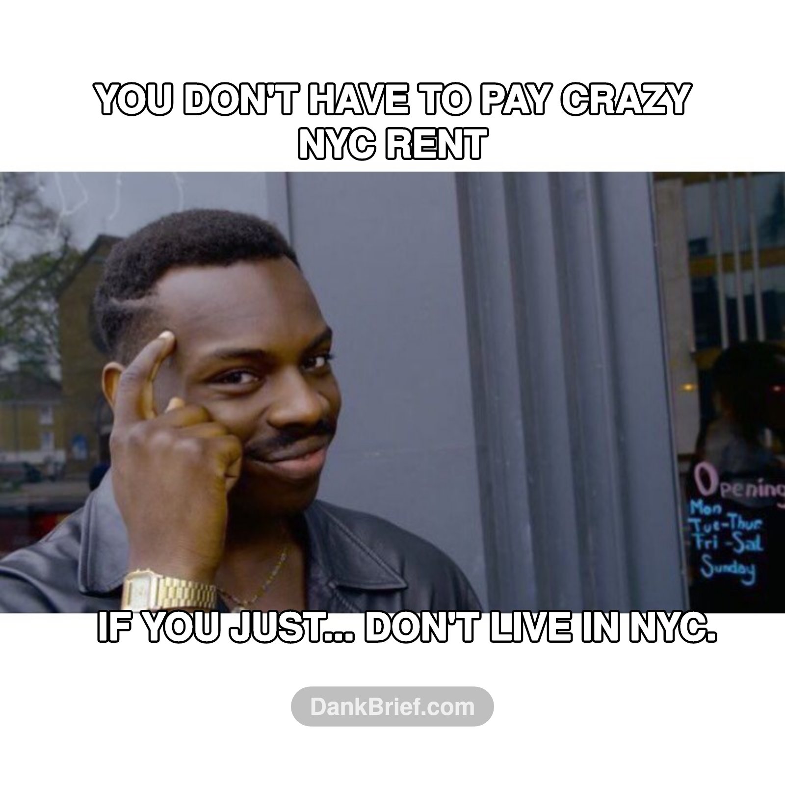 NYC rent "hacks" be like...