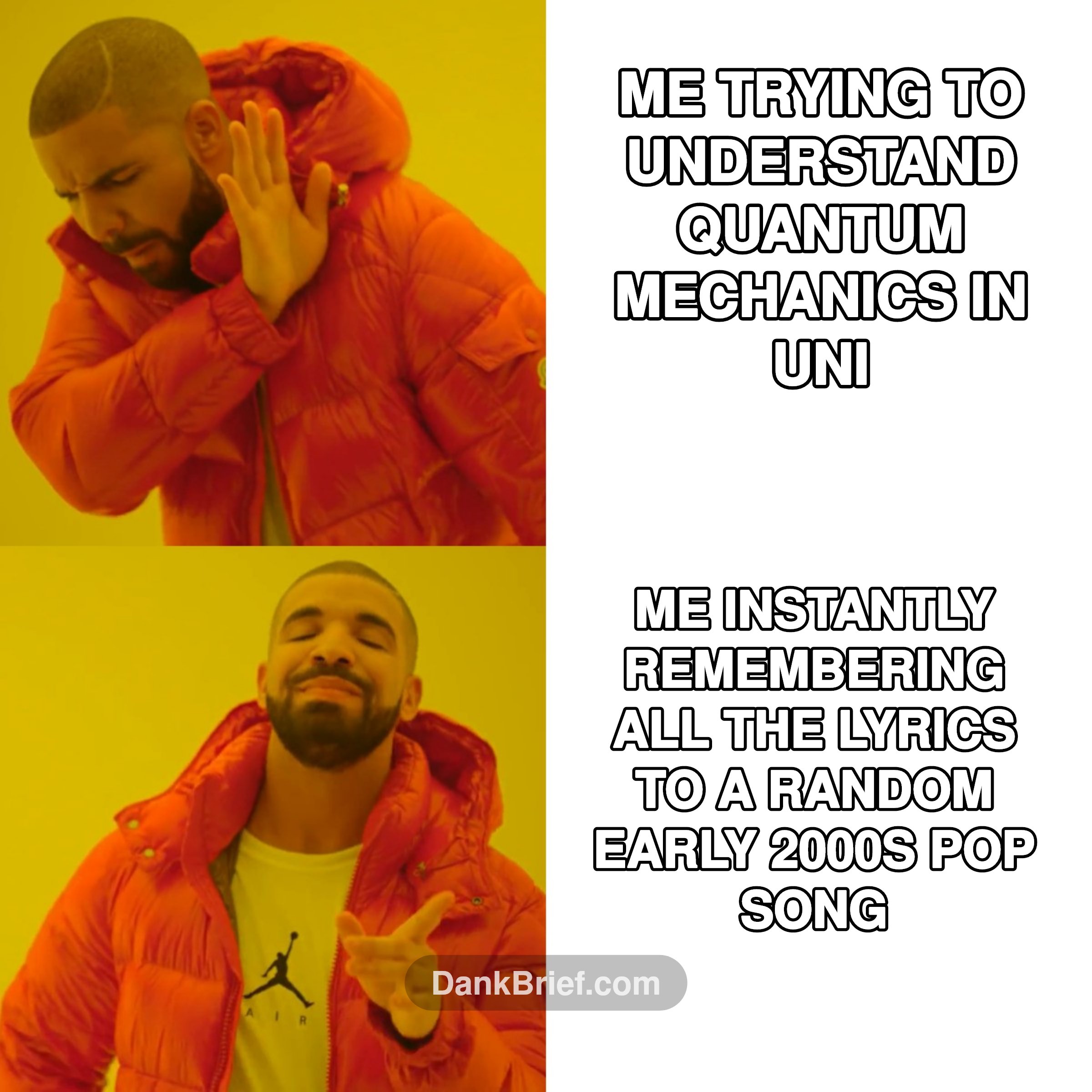 My brain has priorities, okay?