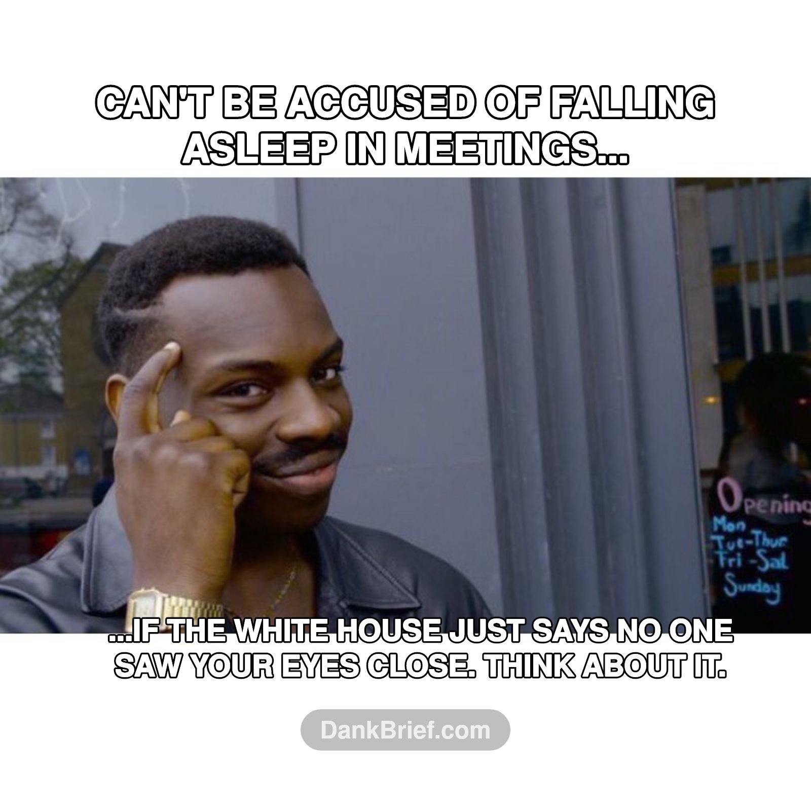 When the White House has your back on those 'power naps' 😴