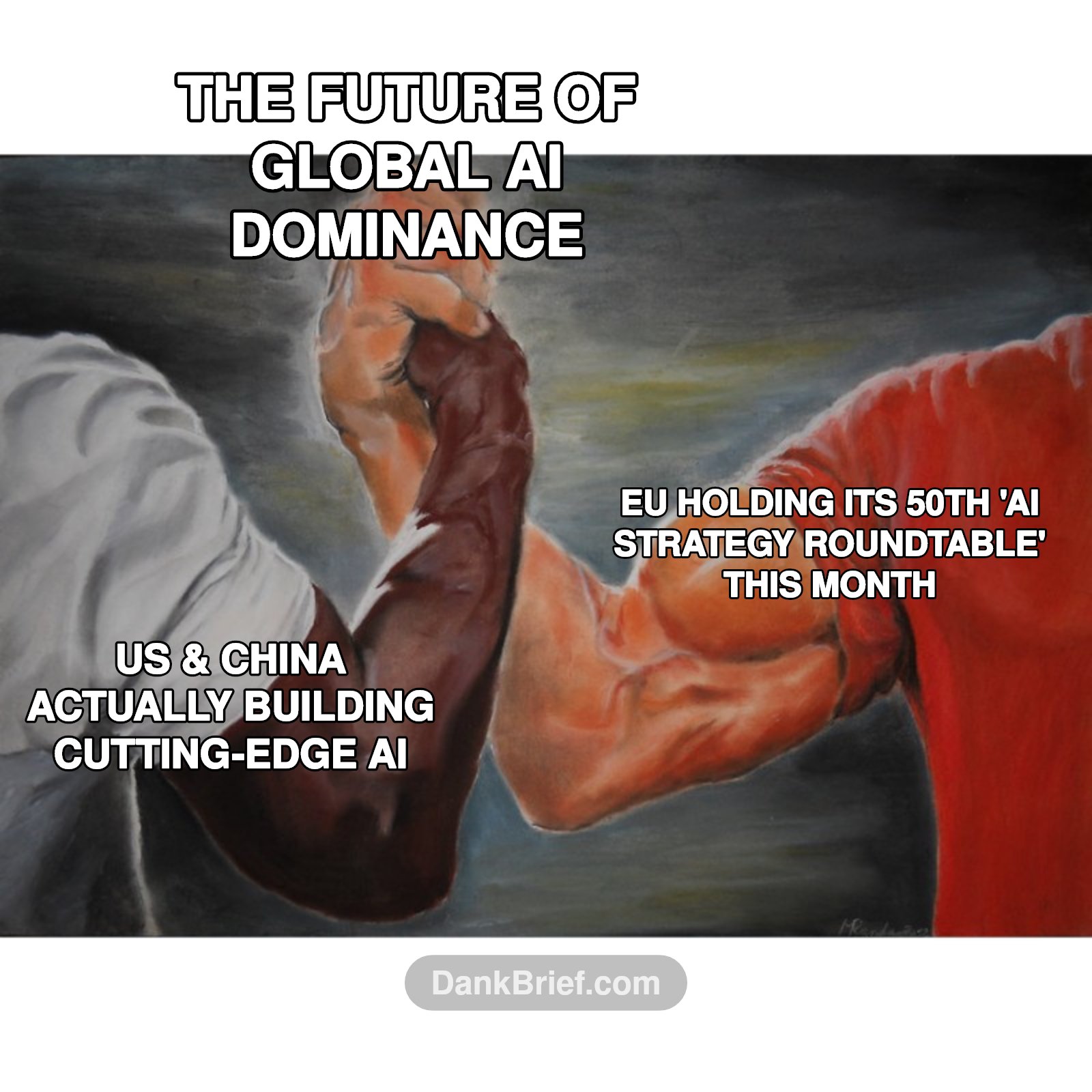 EU's approach to AI development is a whole mood. 😅