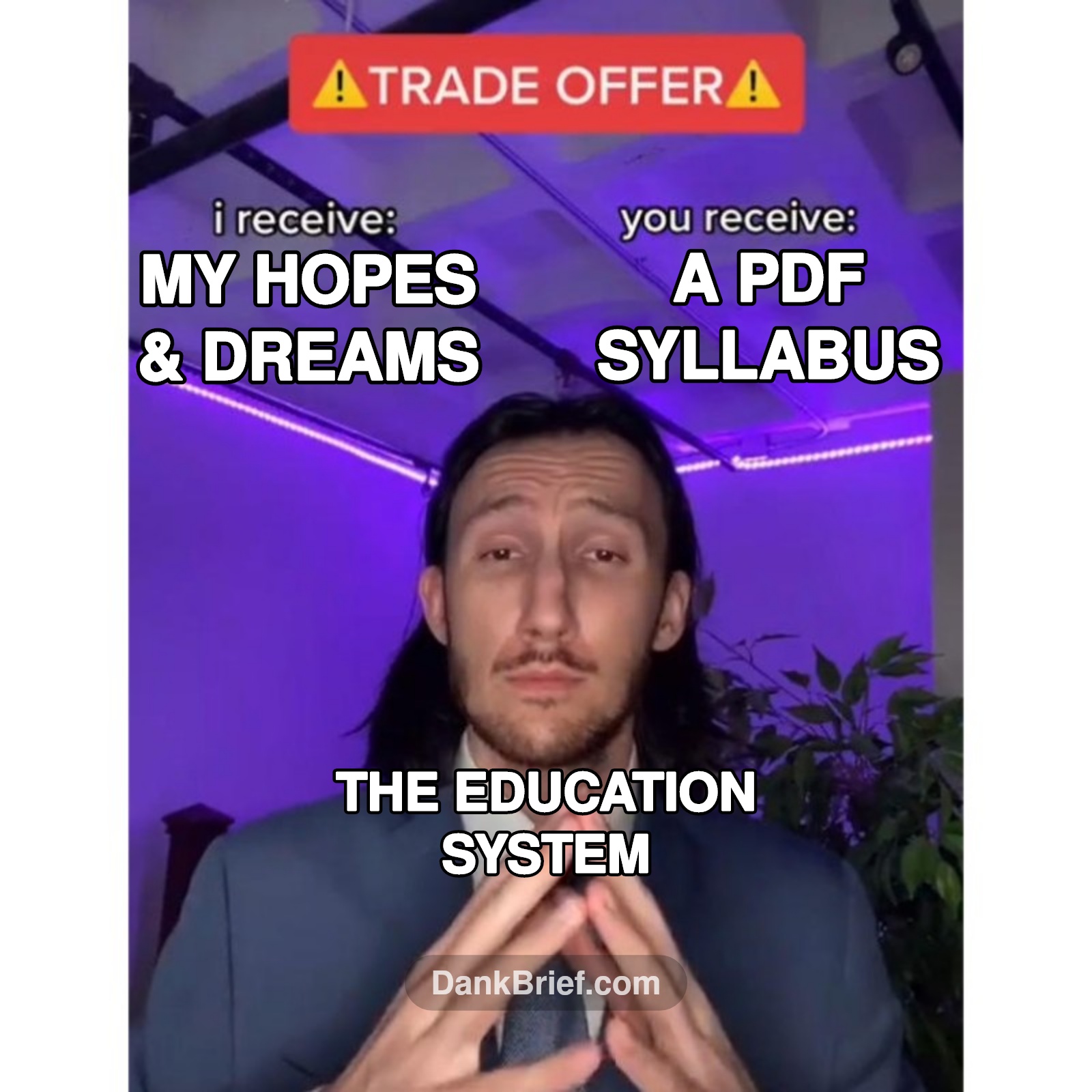 POV: The uni trade offer is wild