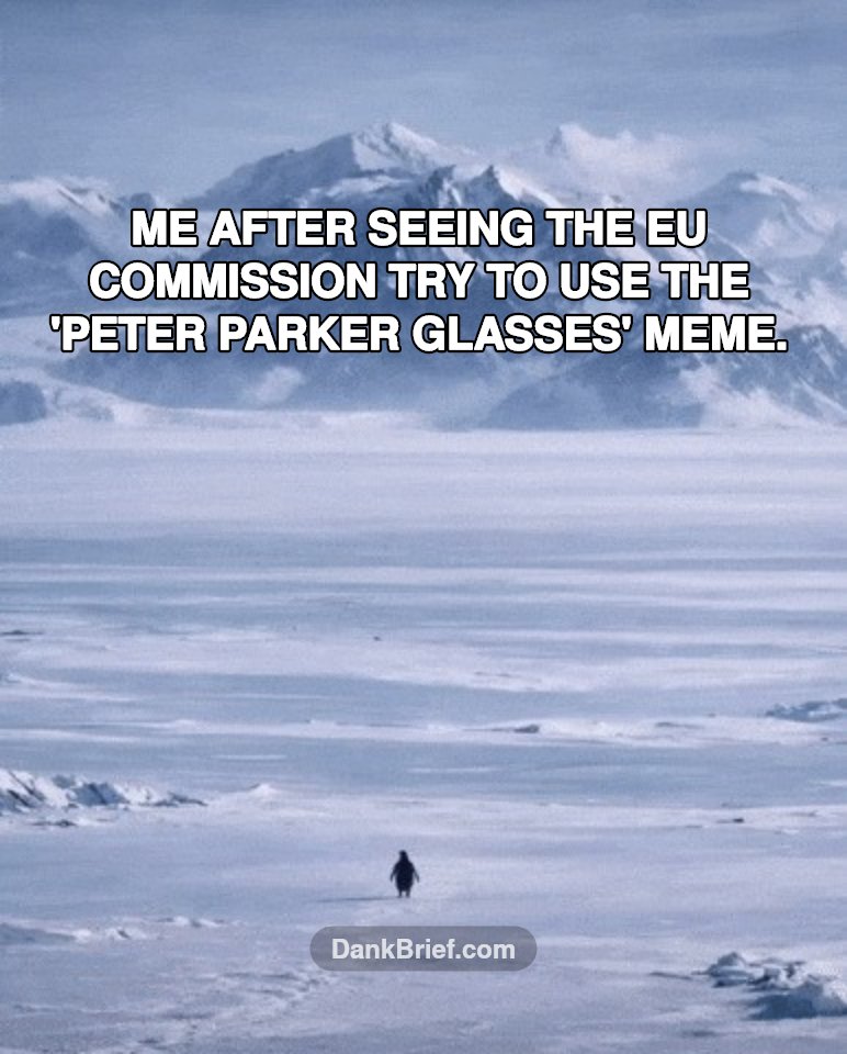 The EU Commission's meme game got cooked, fam 🐧