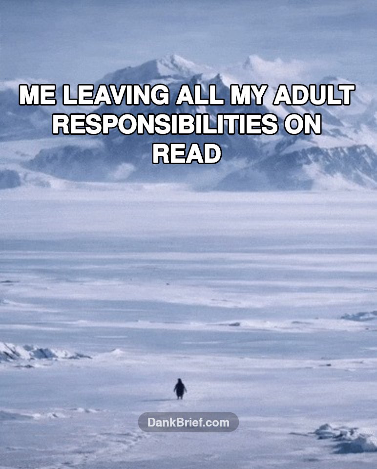 My responsibilities can't catch me if I run