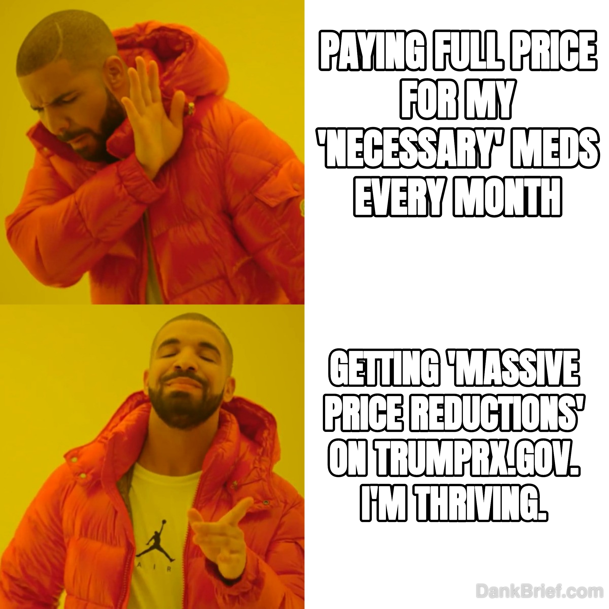 My Wallet After Seeing Drug Prices vs. TrumpRx.gov