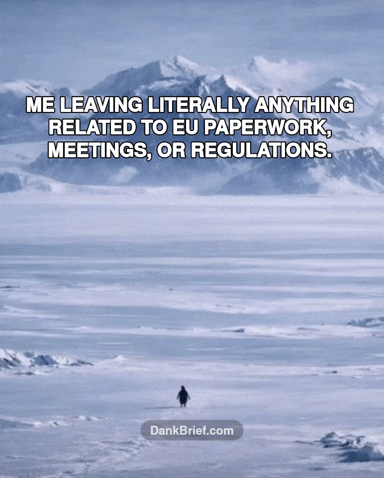 EU Bureaucracy Got Me Like...