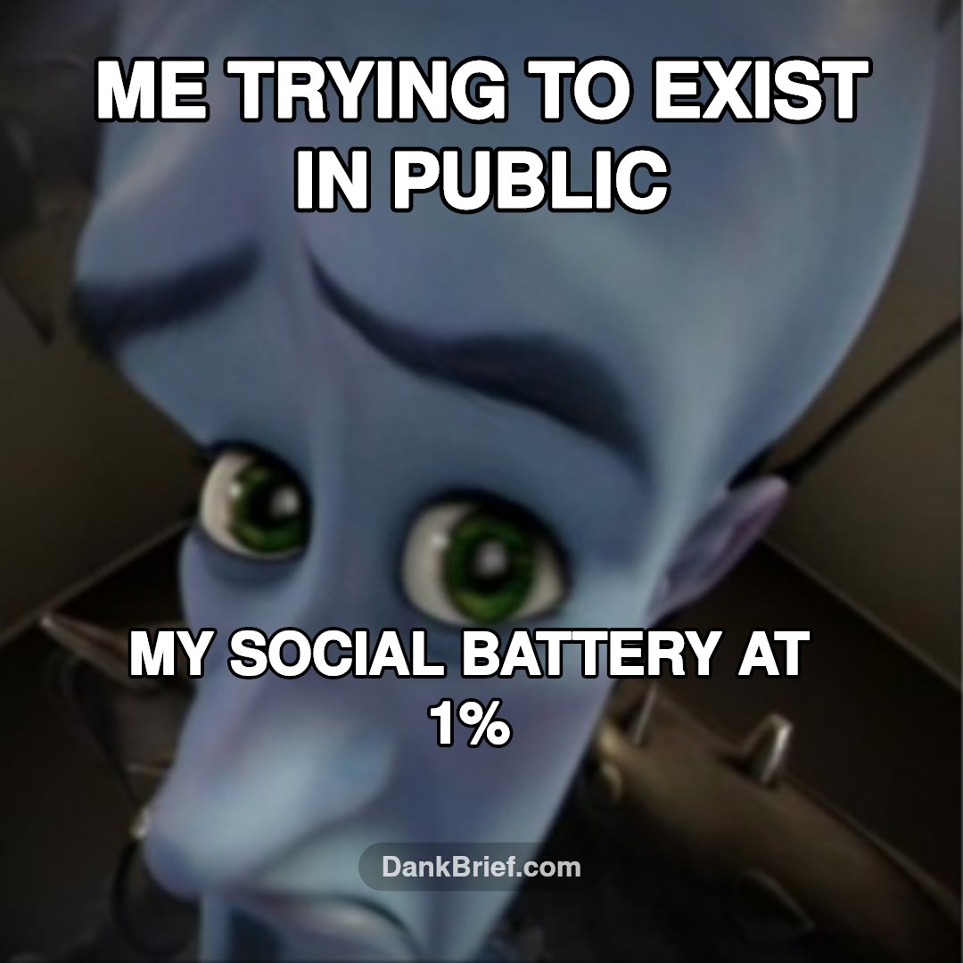 My social anxiety is showing