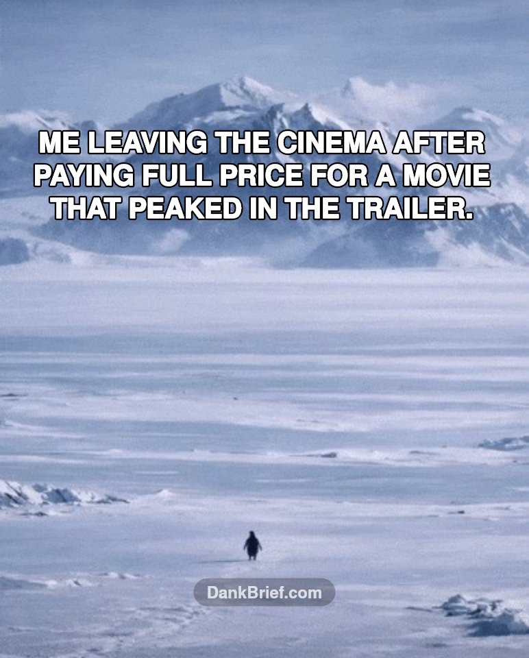 The trailer truly was the movie's best performance.