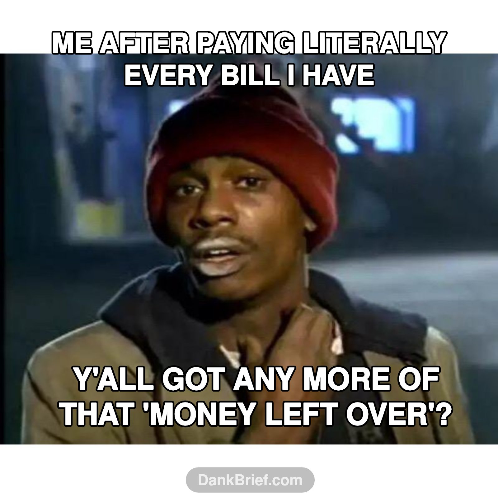 The never-ending cycle, bro