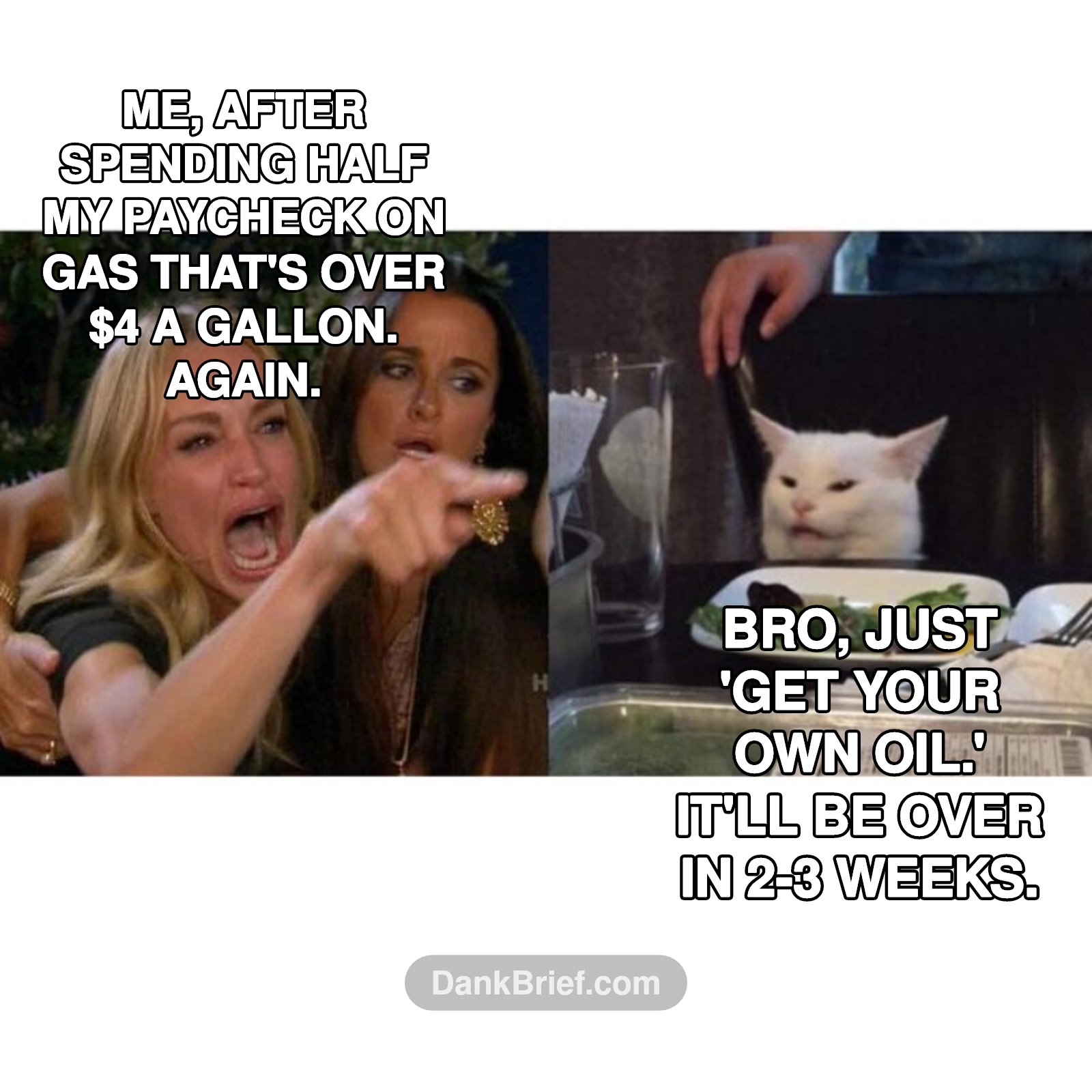 POV: Your bank account is crying but gas prices don't care