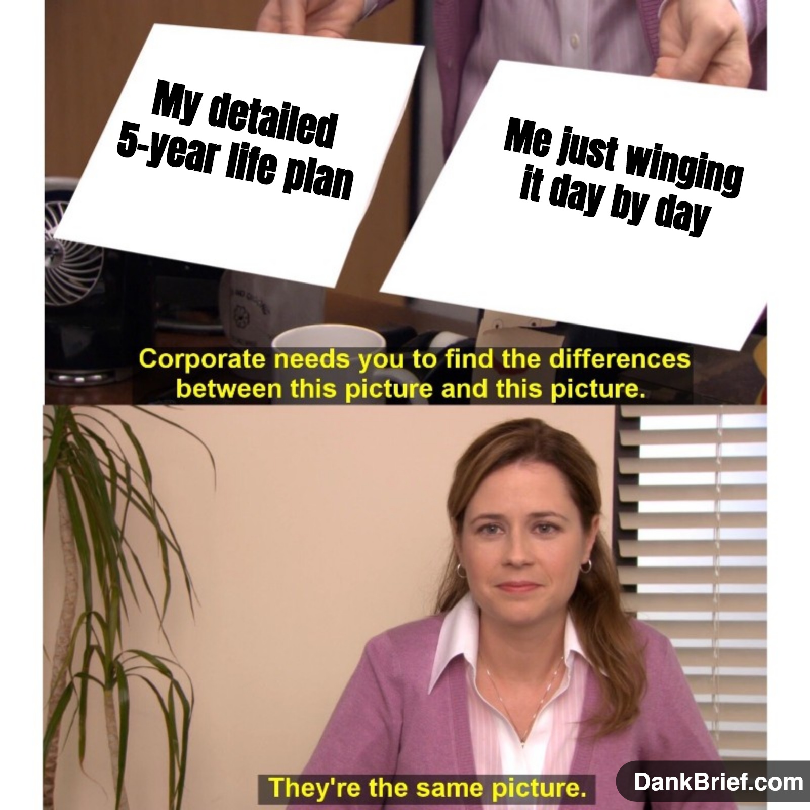 Planning vs. Reality bro