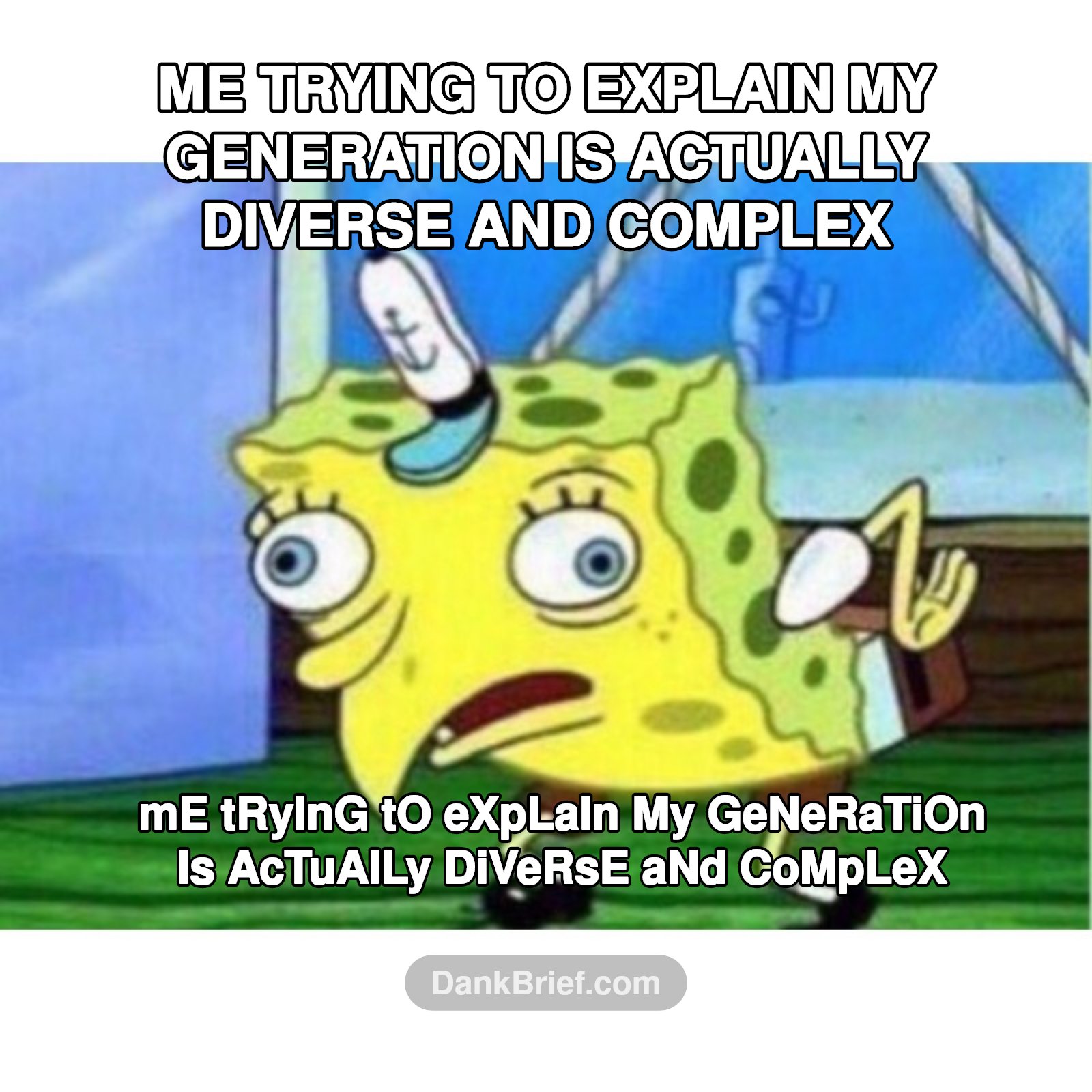 POV: You're trying to escape the stereotype cycle