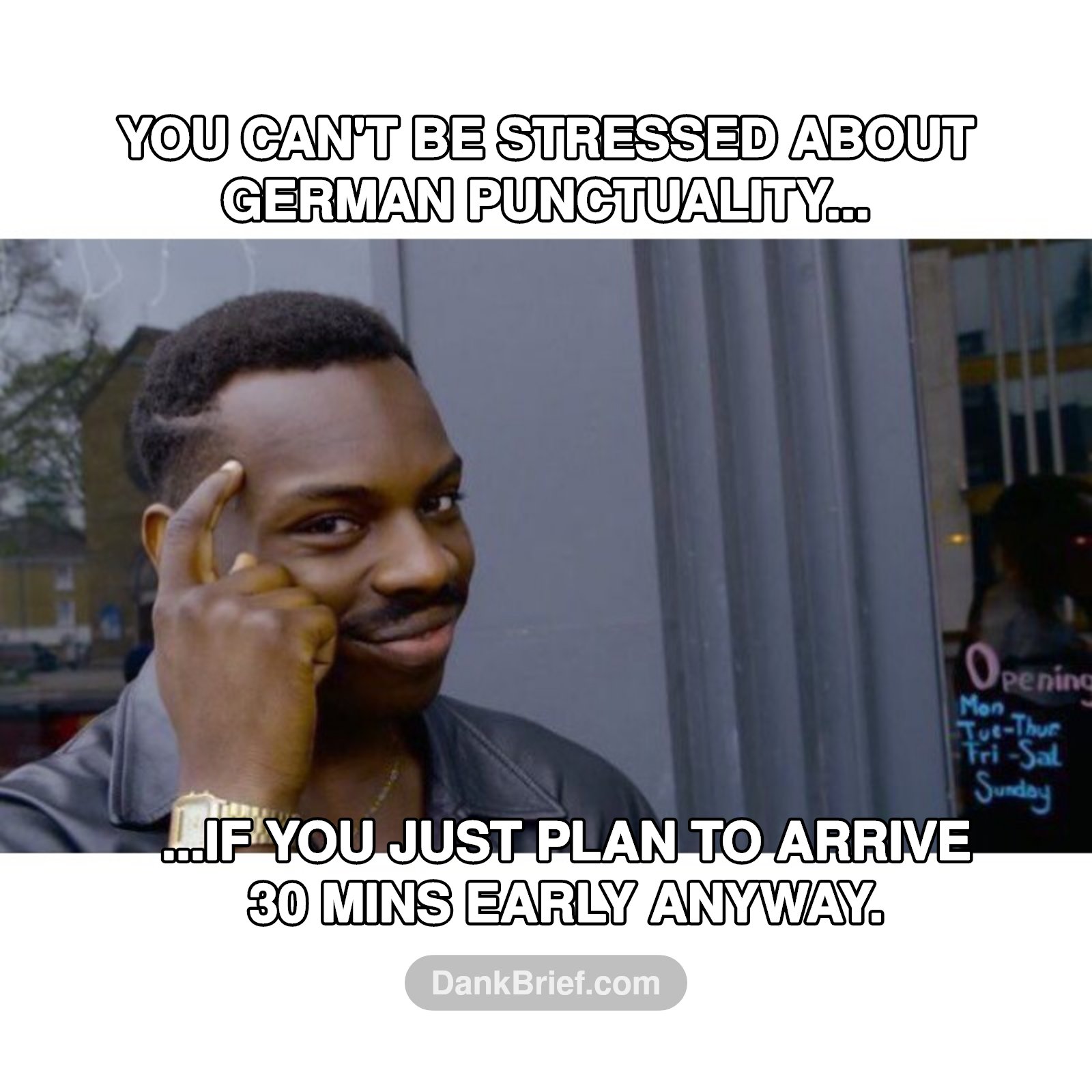 German efficiency, but make it a personal challenge
