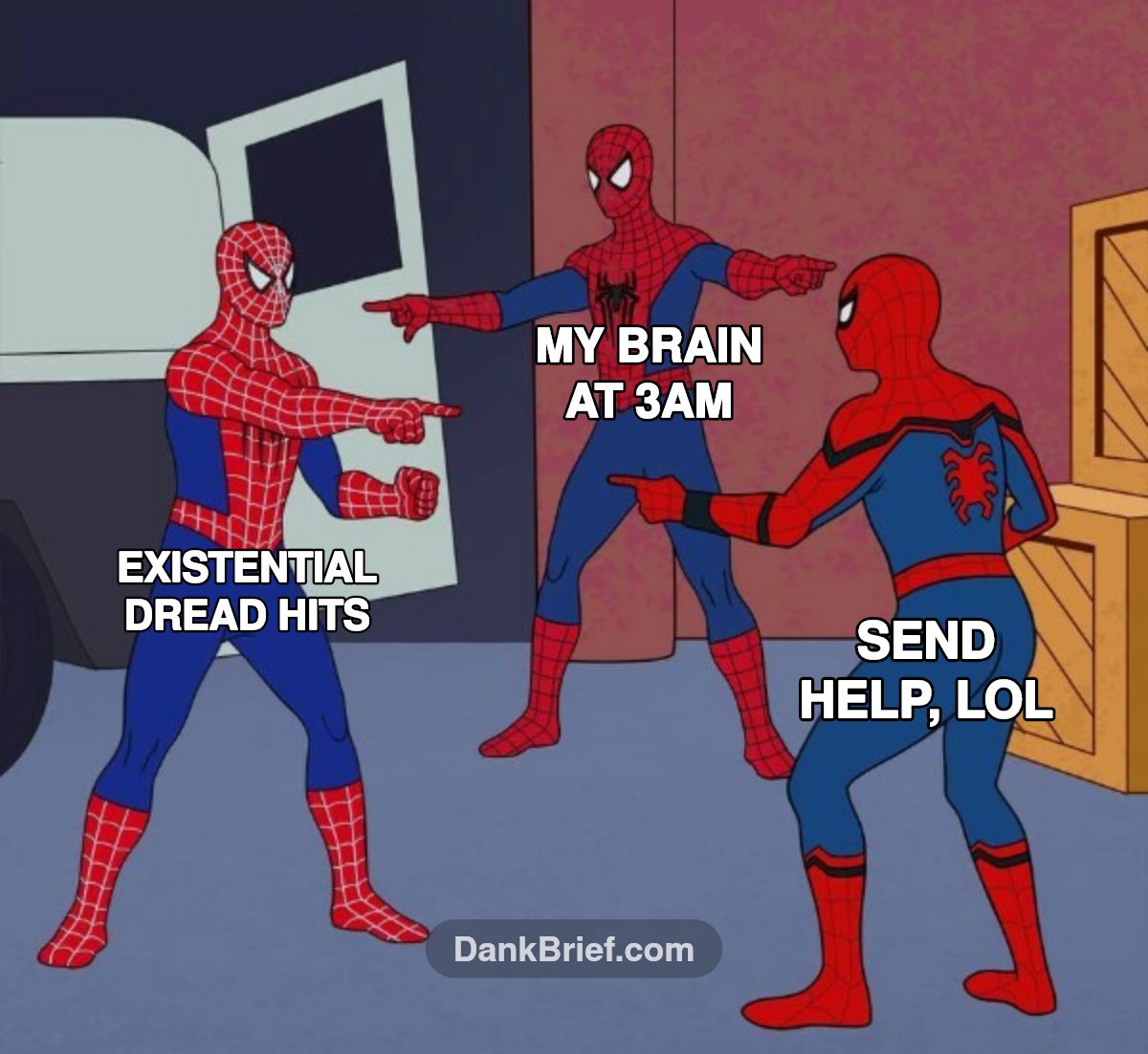 POV: Your brain at 3 AM trying to cope