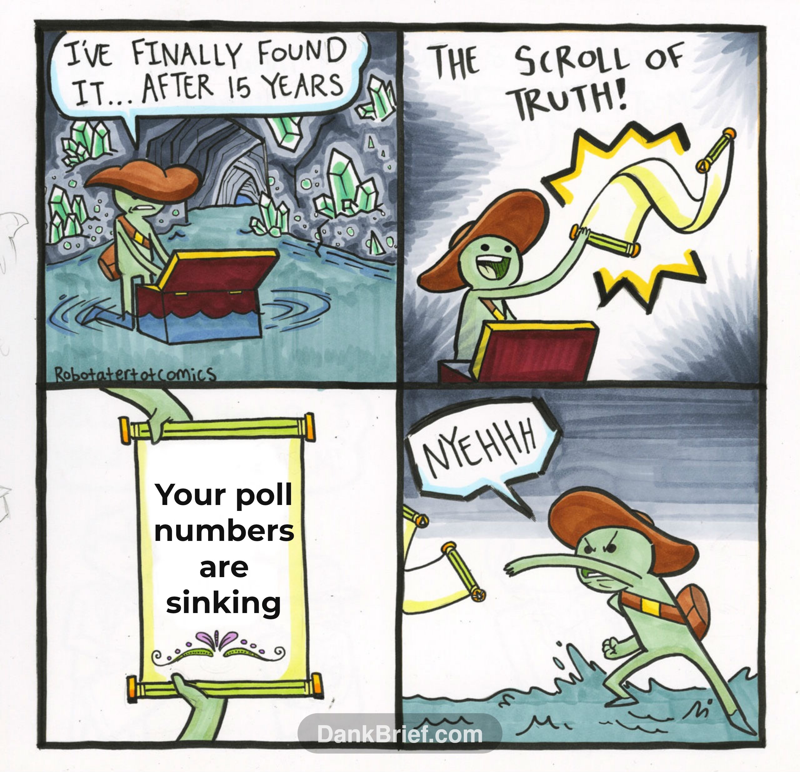 Your poll numbers are sinking