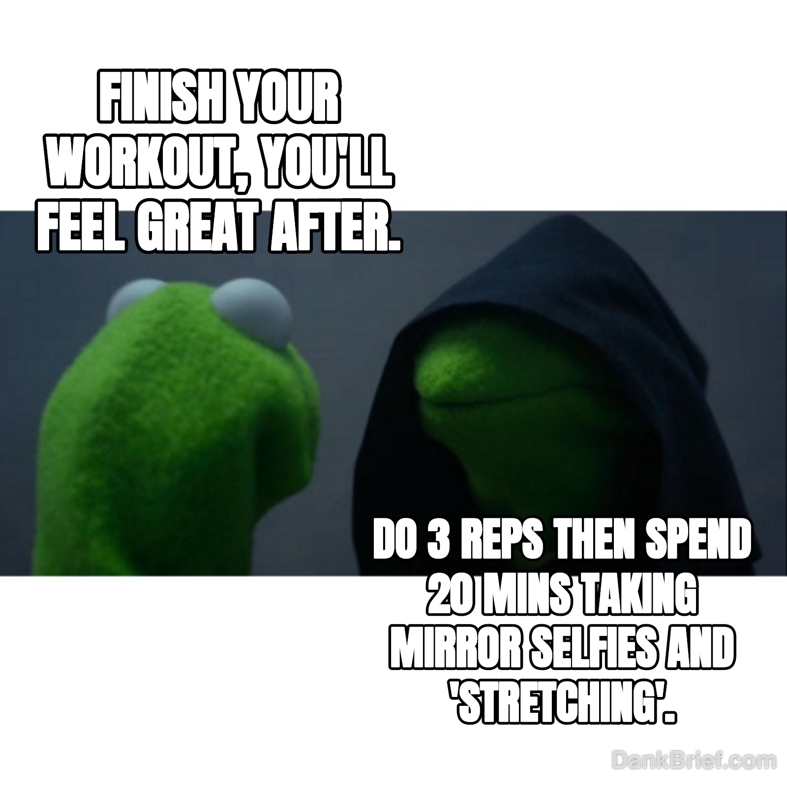 My inner monologue at the gym, every single time.