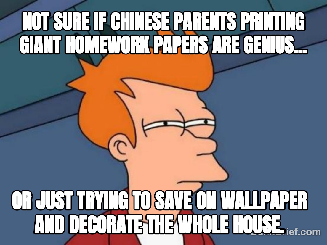 When your parents 'creatively' motivate you for school