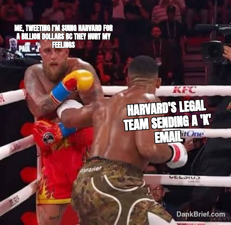 New beef dropped: Harvard vs. The Don